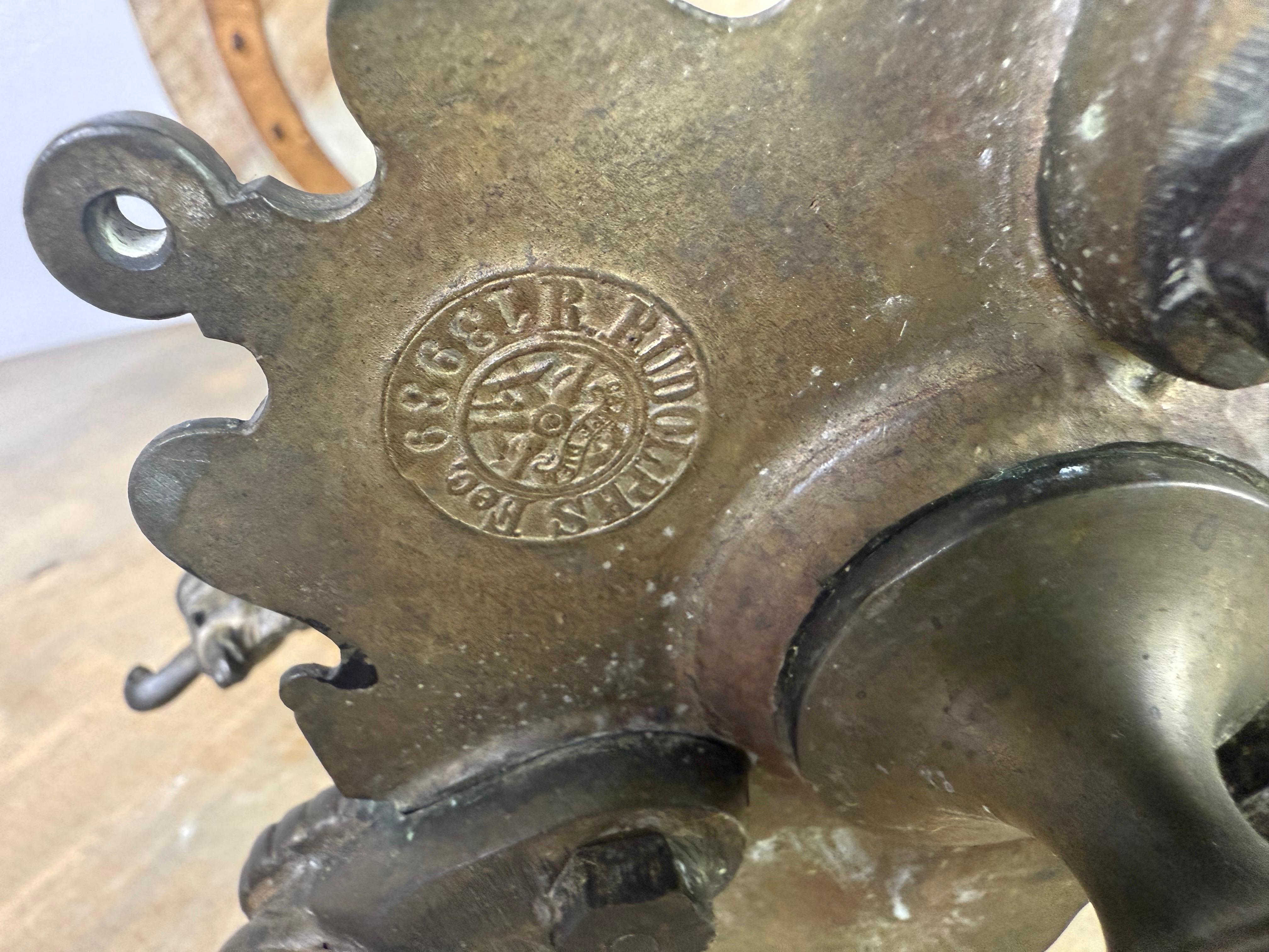 19th C. Bronze Table w/ Onyx Top For Sale 6