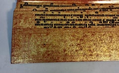 19th C. Burmese Buddhist Gilded Manuscript