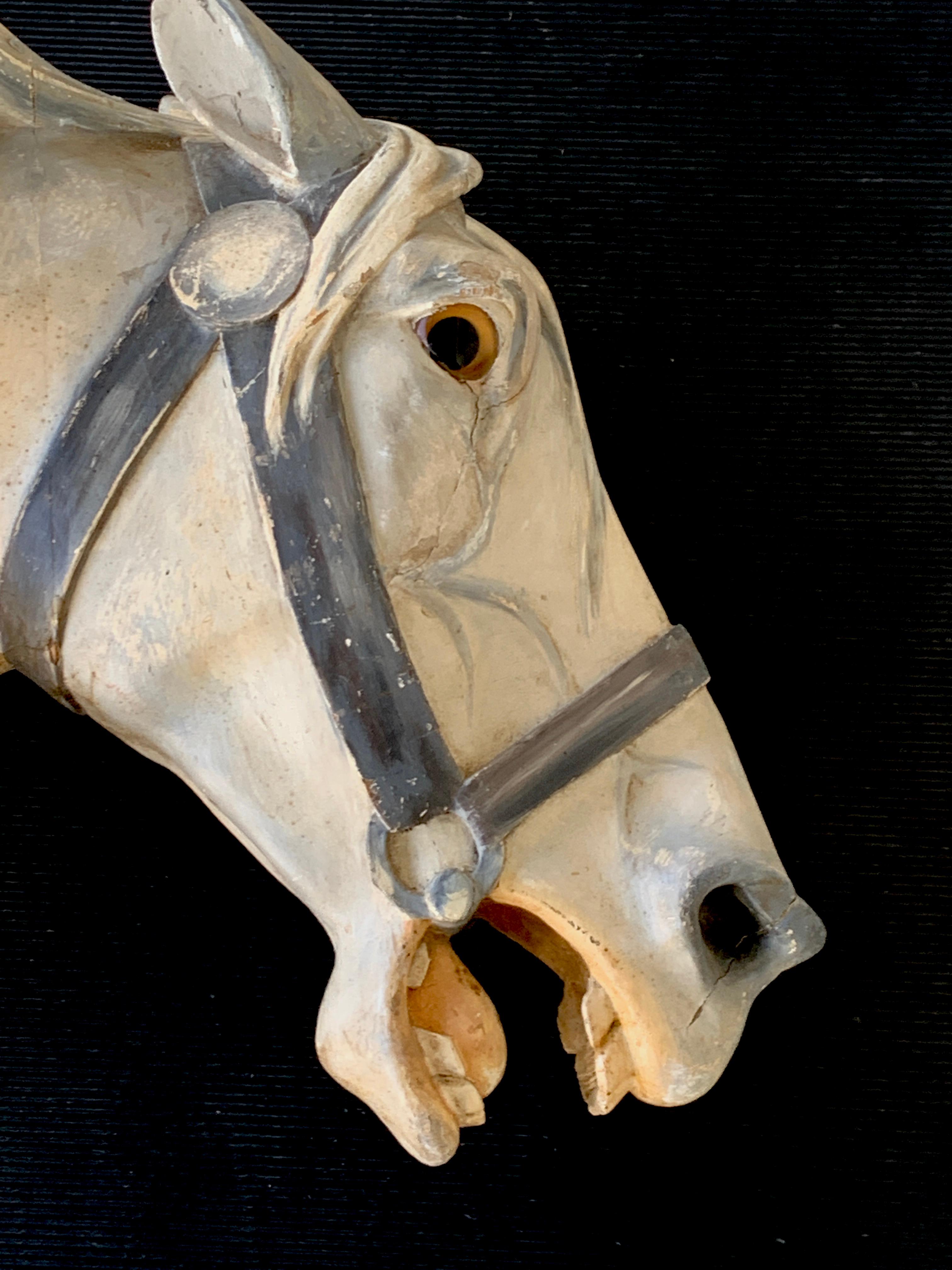 19th Century Carousel Horse Head, by Gustav Dentzel 2