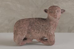 19th C Carved Stone Lamb of God