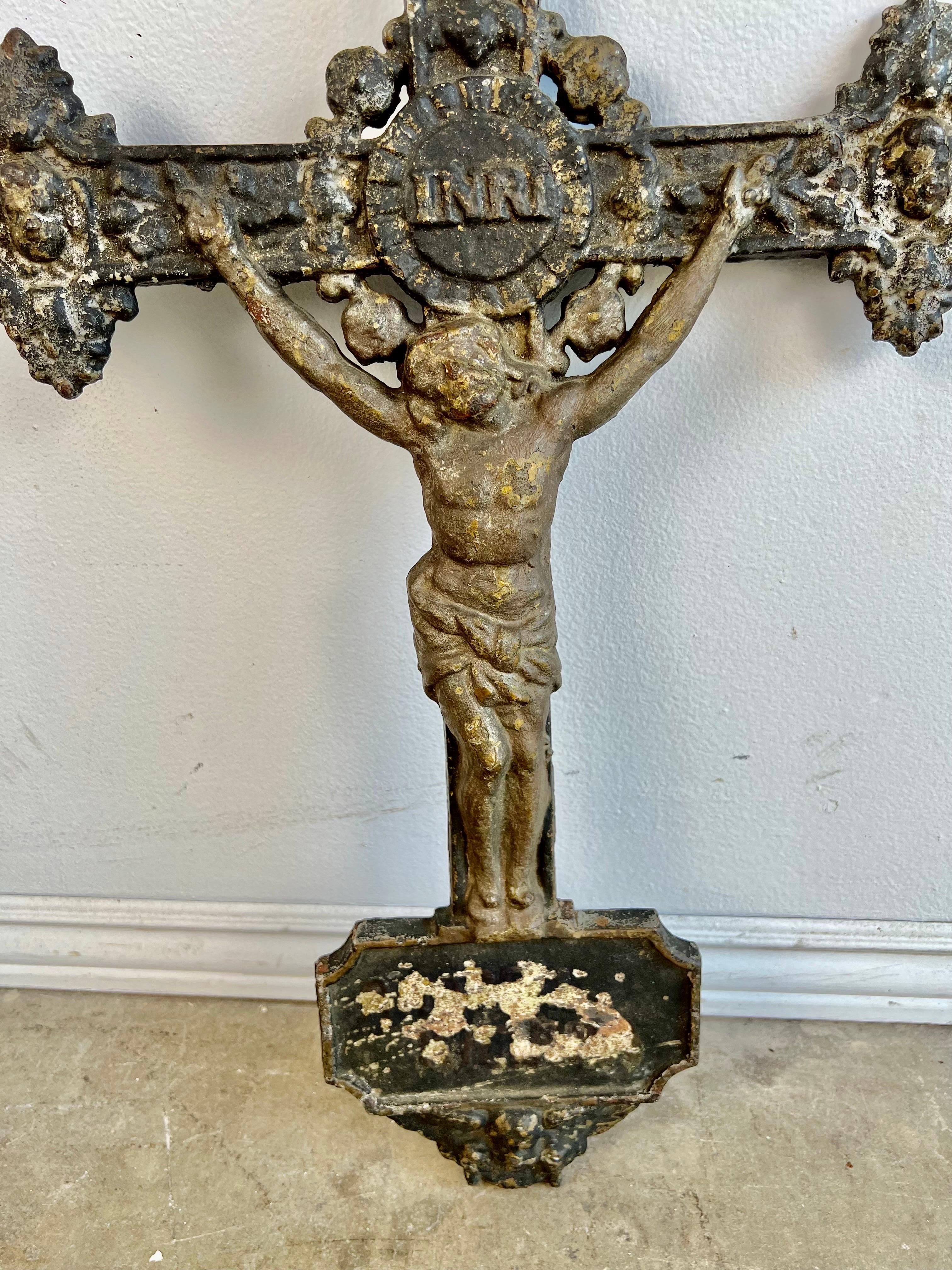 19th C. Cast Iron Cross For Sale at 1stDibs
