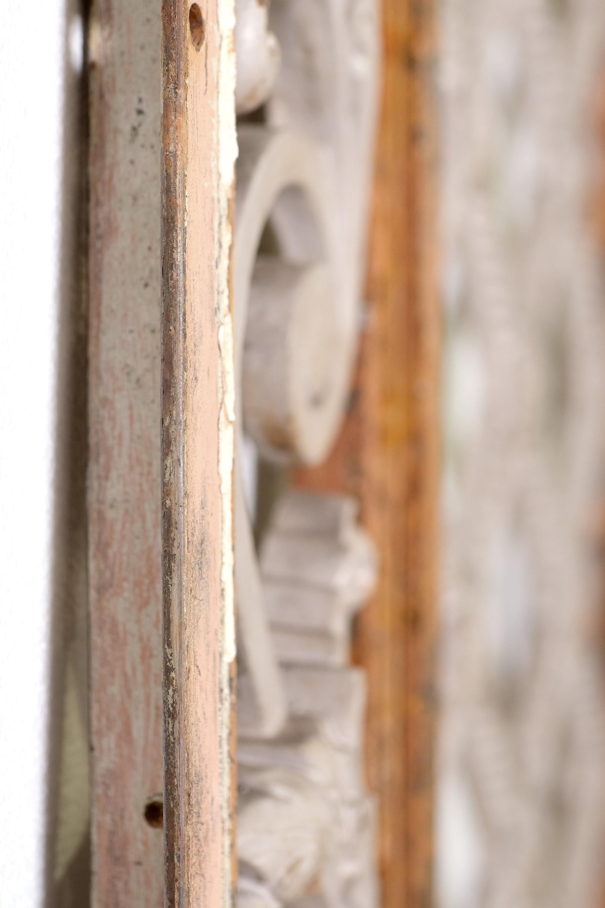 Cast Iron Floral Lattice Window Guard Steel Roman Arch Frame 132x94 5