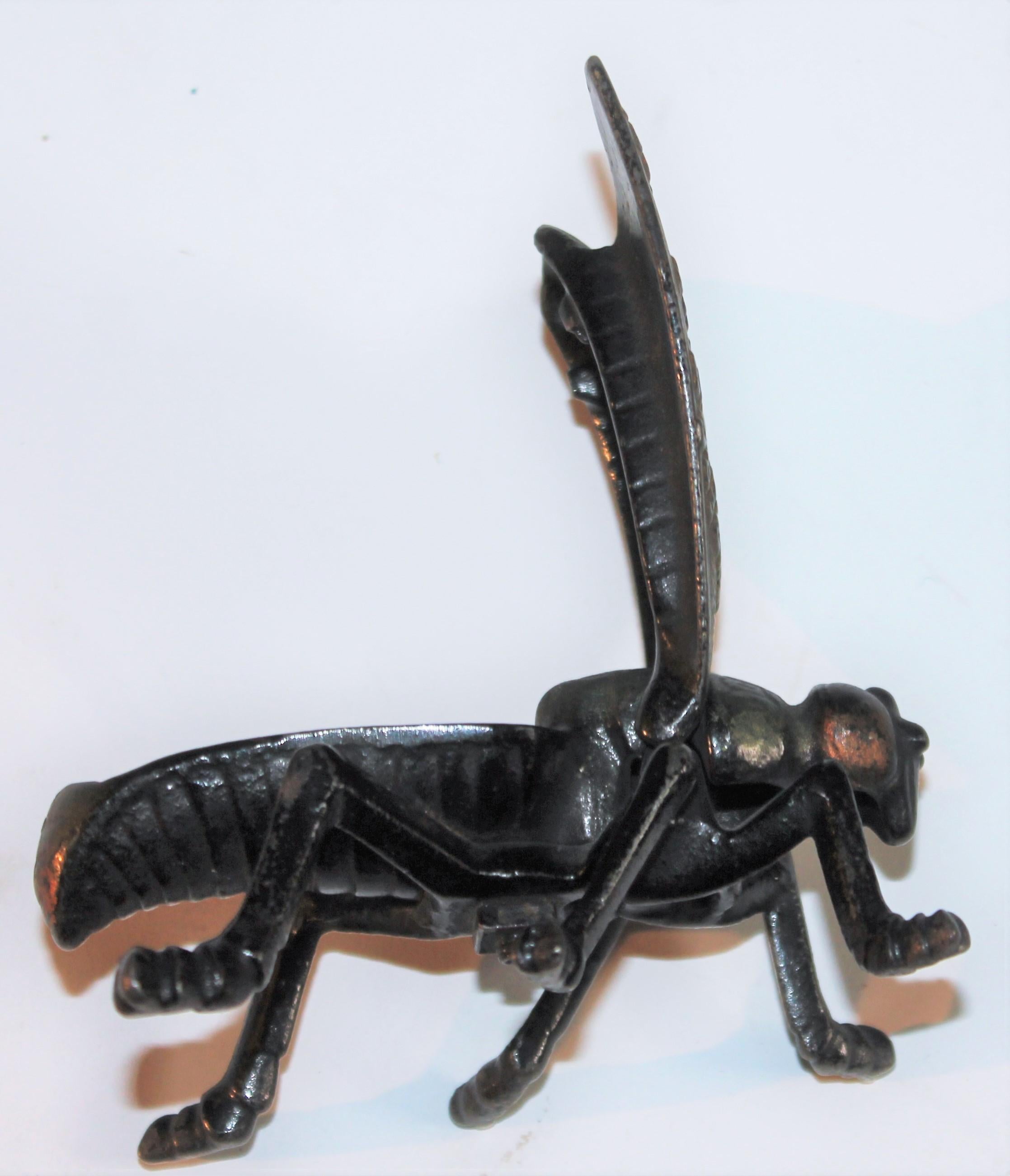 Adirondack 19th C Cast Iron Promotional Fly Matchstick Box