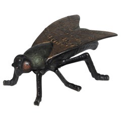 19th C Cast Iron Promotional Fly Matchstick Box