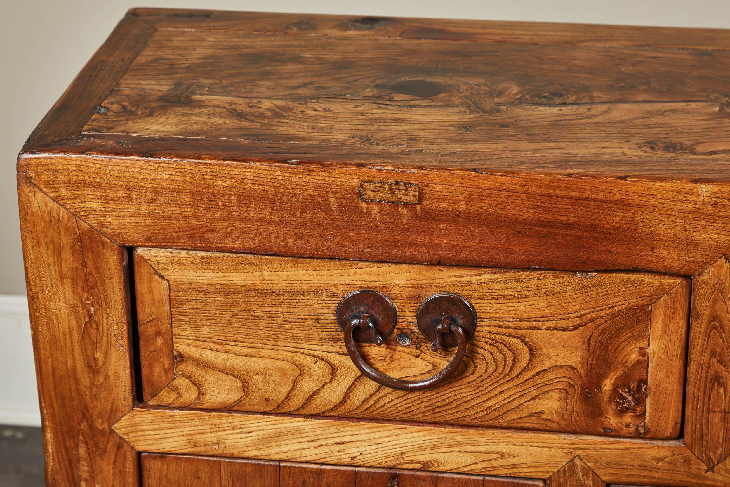 19th Century Chinese Elm Sideboard 5