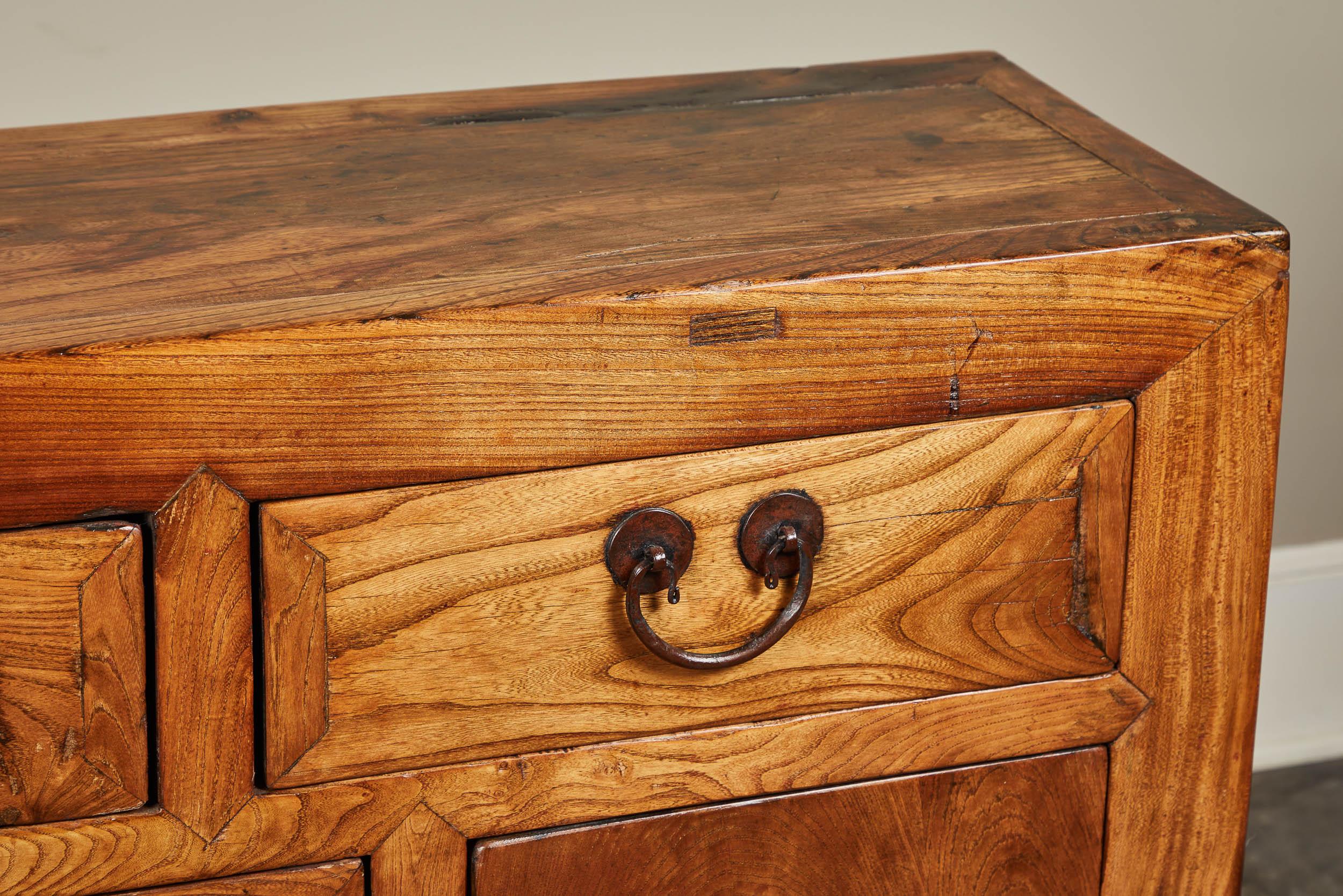 19th Century Chinese Elm Sideboard 6