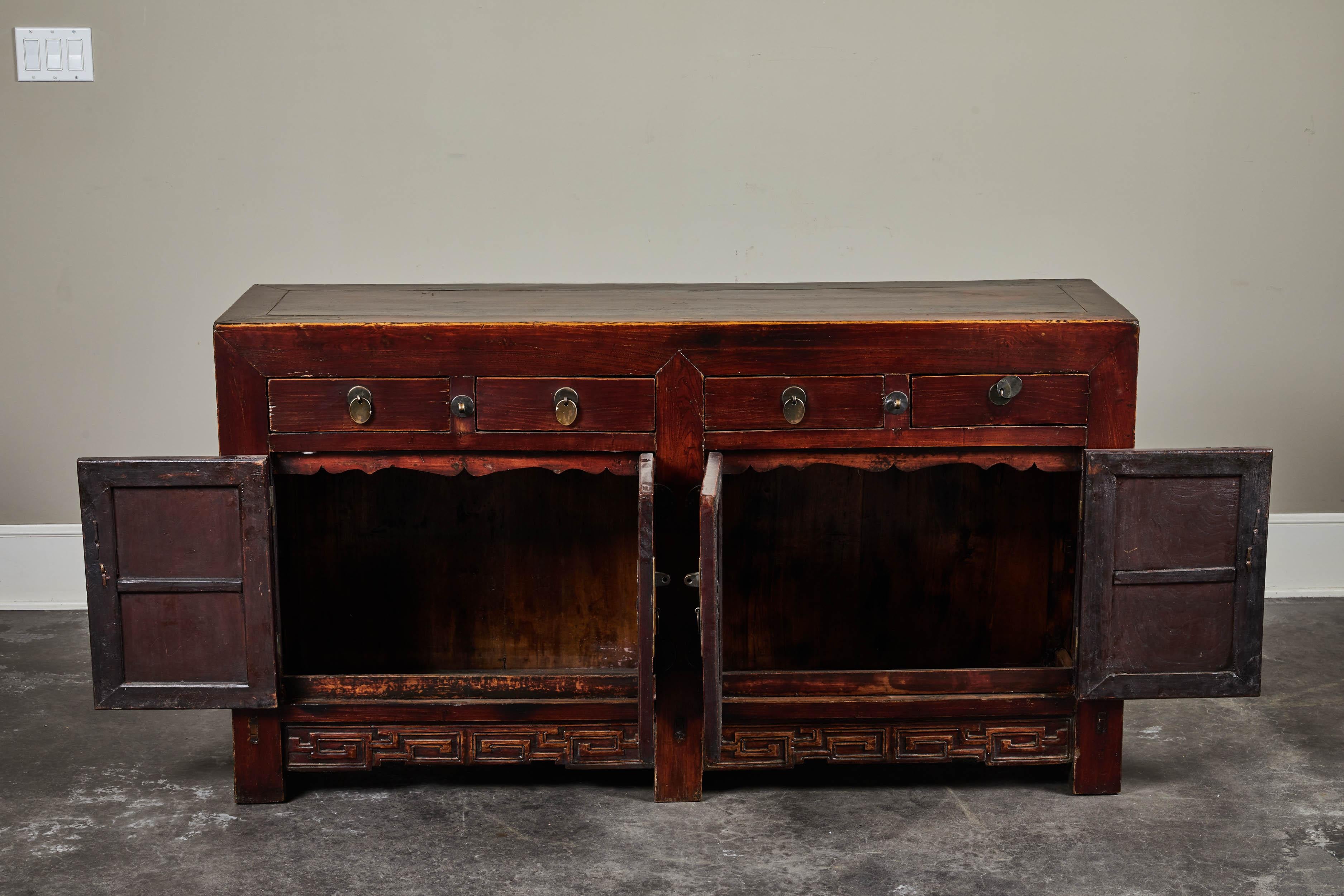 19th Century Chinese Elm Sideboard 1