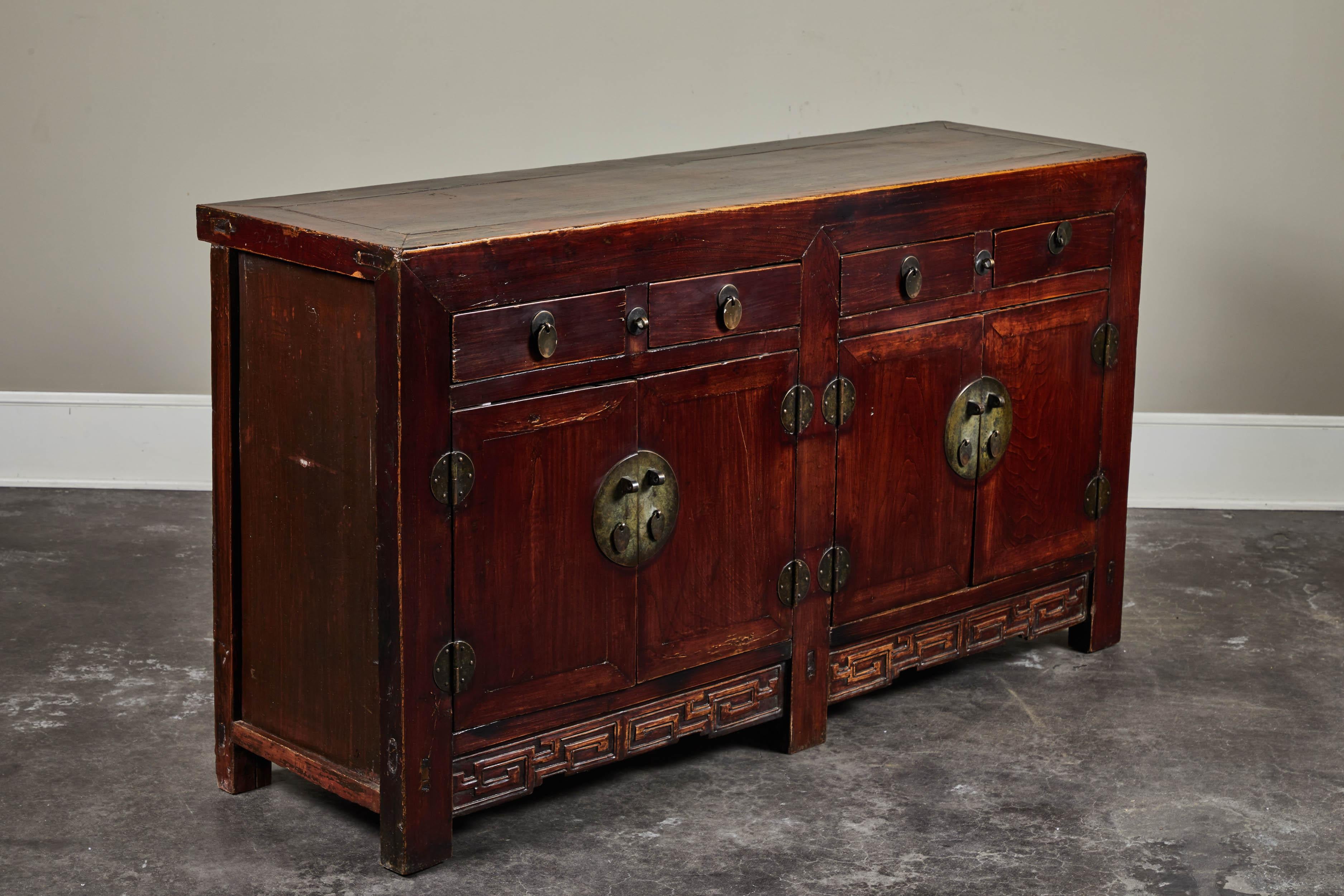 19th Century Chinese Elm Sideboard 2
