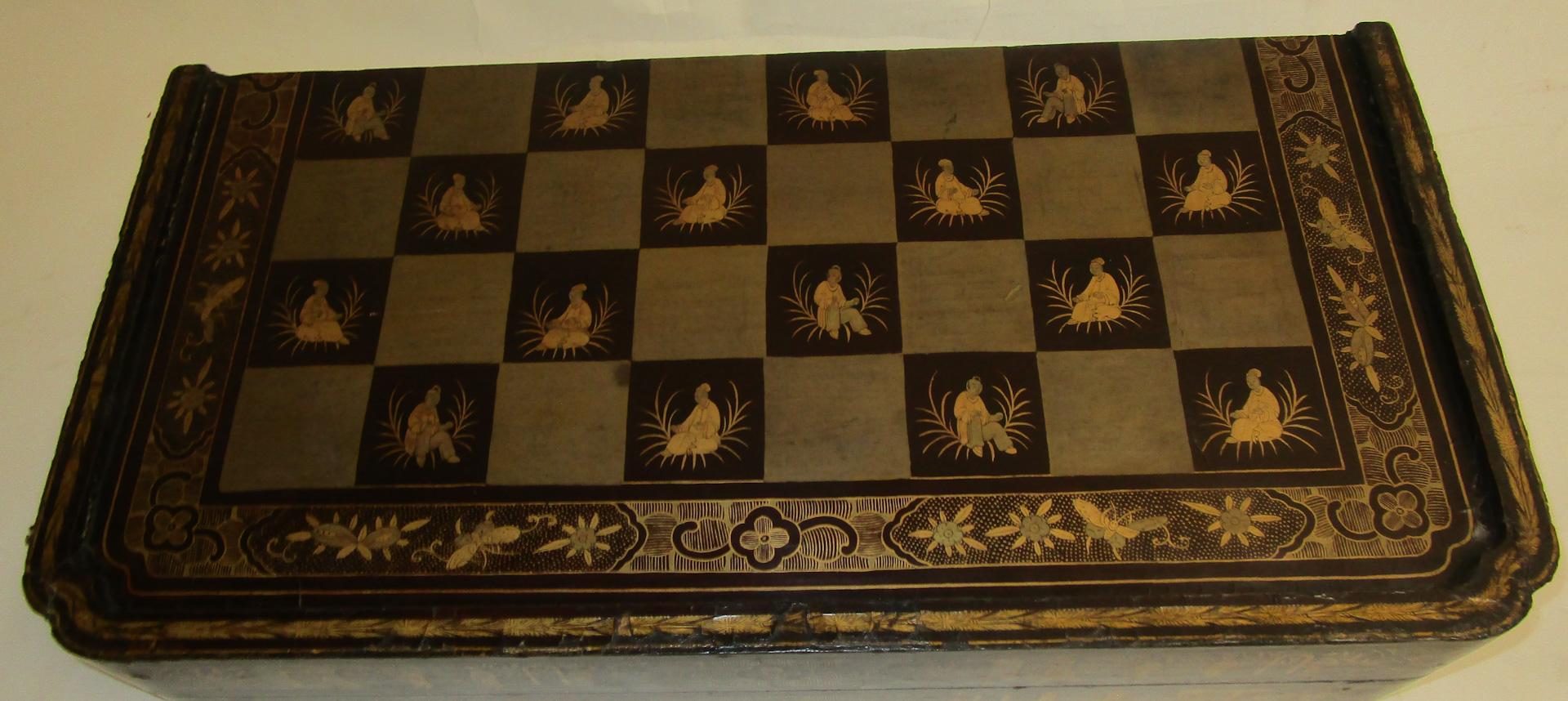 antique chinese ivory chess set