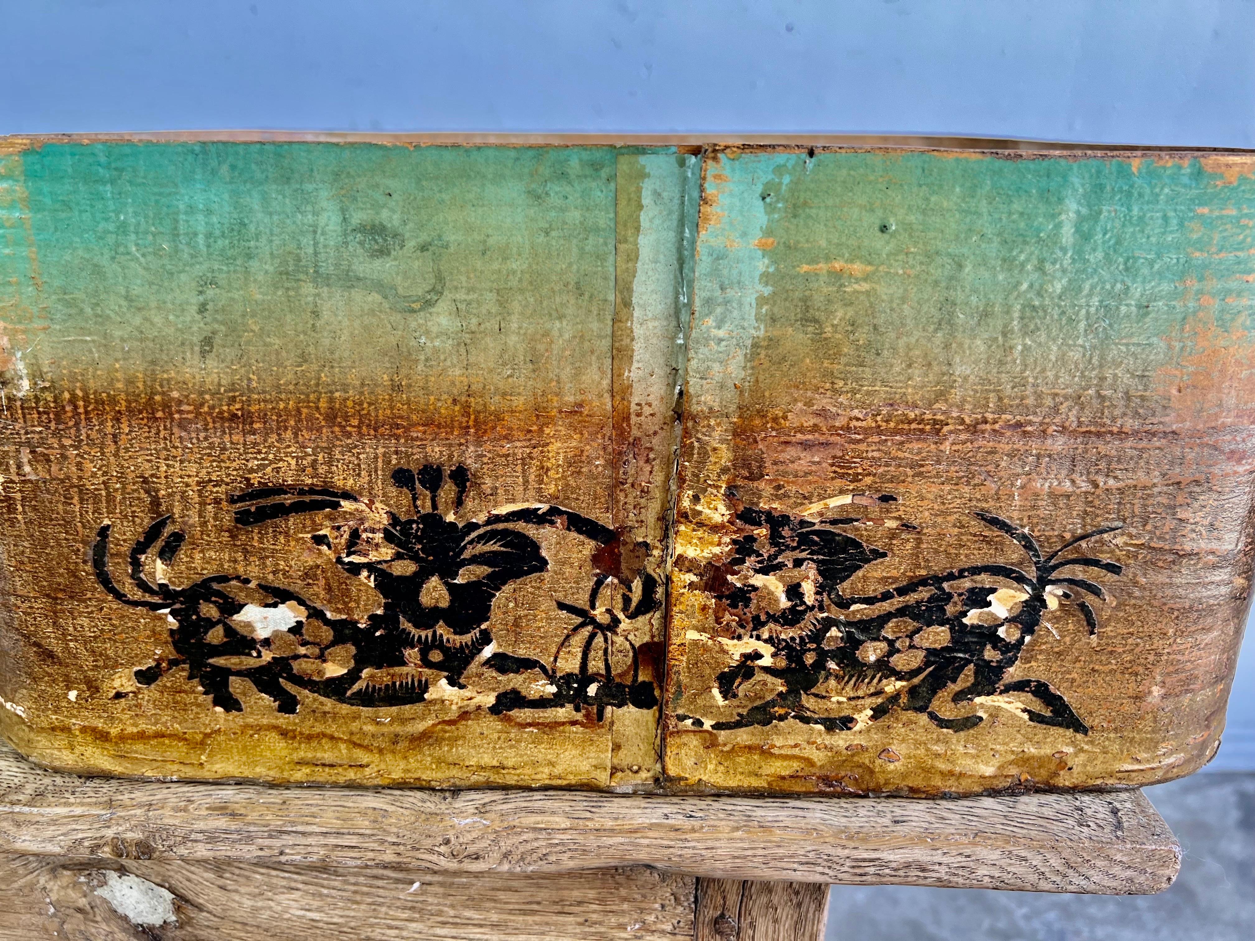 19th C. Chinese Paper Machiere Box For Sale 6
