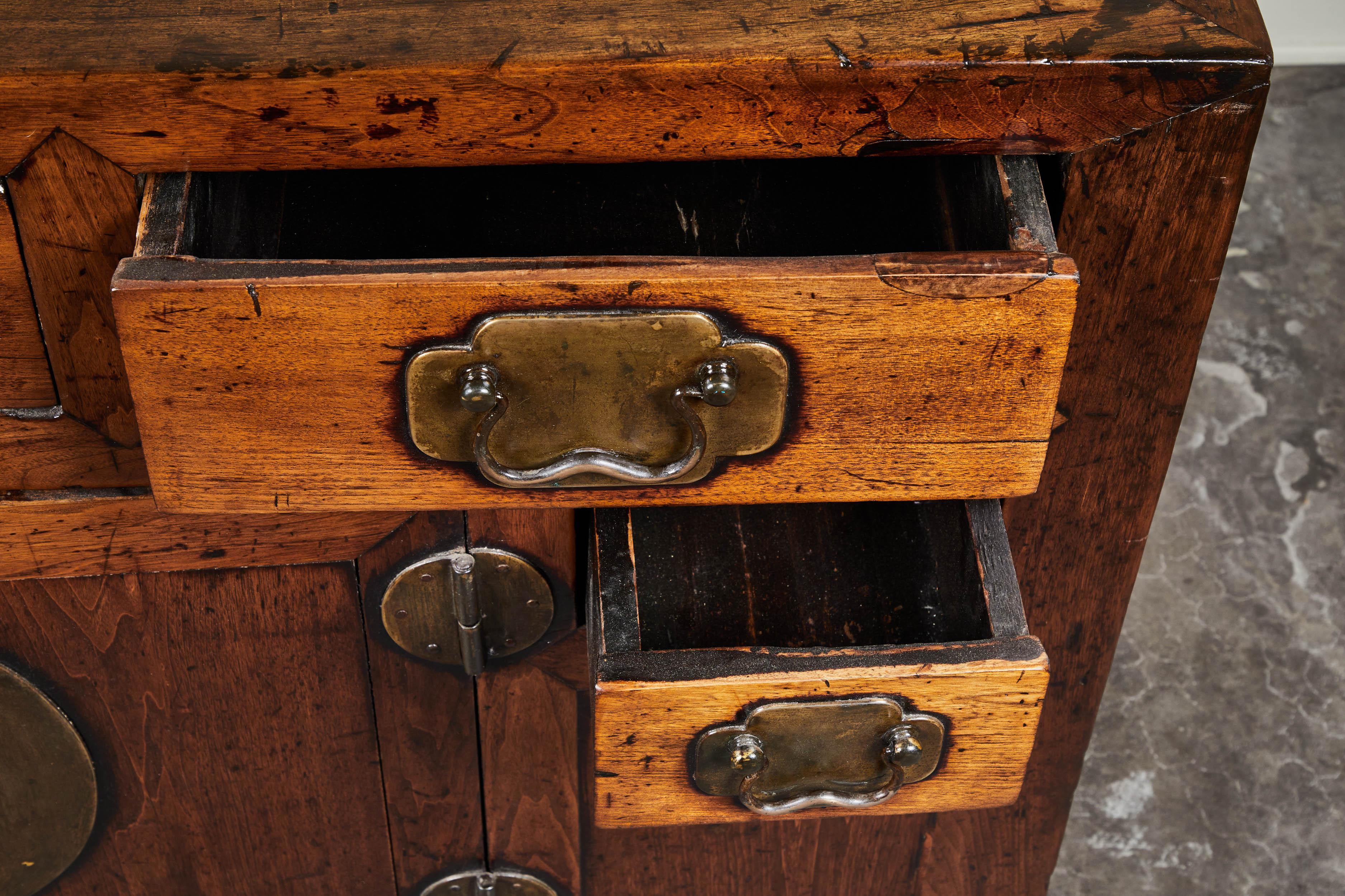 19th Century Chinese Poplar Sideboard In Good Condition In Pasadena, CA