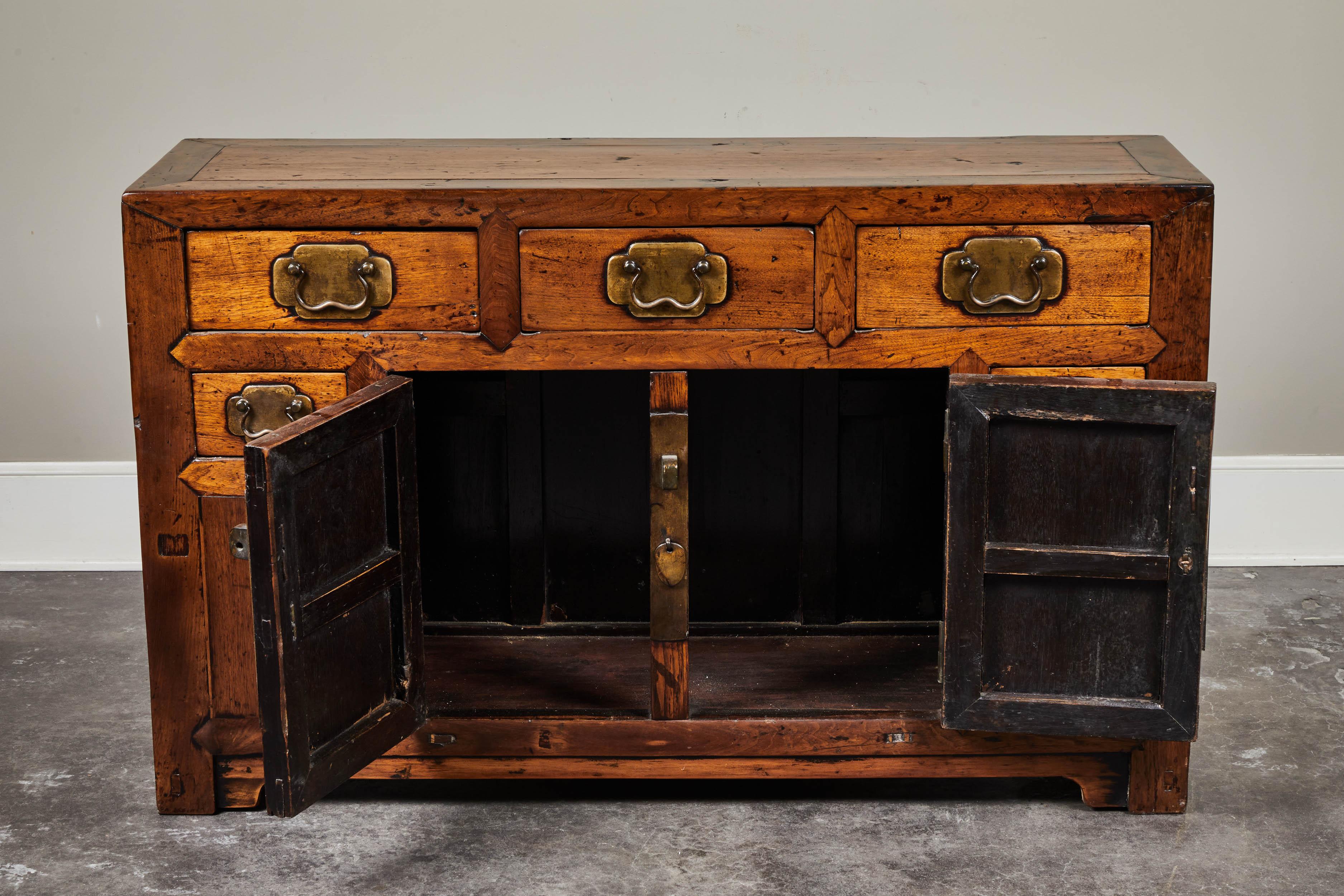 19th Century Chinese Poplar Sideboard 1