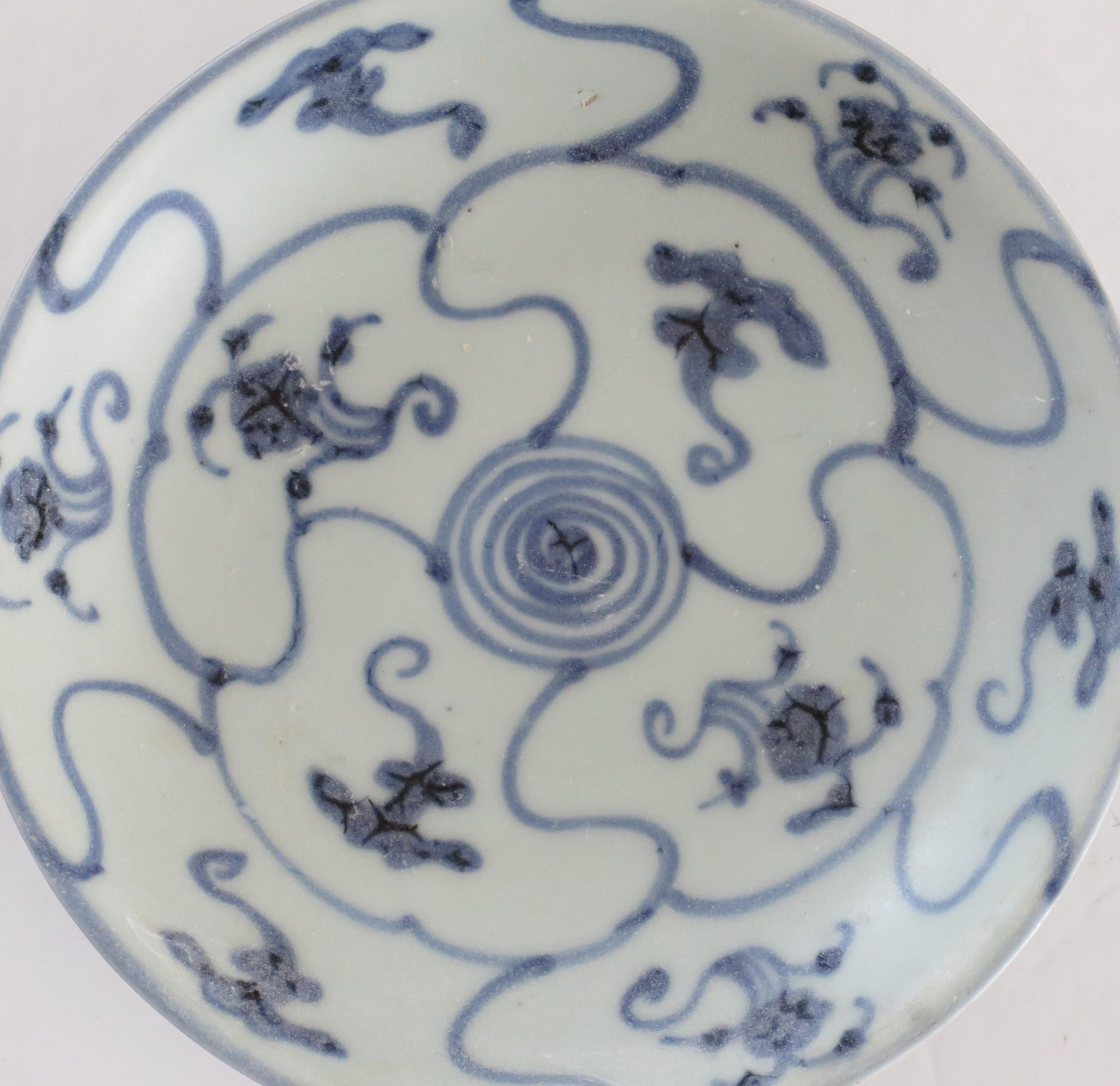 Qing 19th C Chinese Porcelain Blue & White Saucer Bowl Tek Sing Shipwreck, Ca 1820