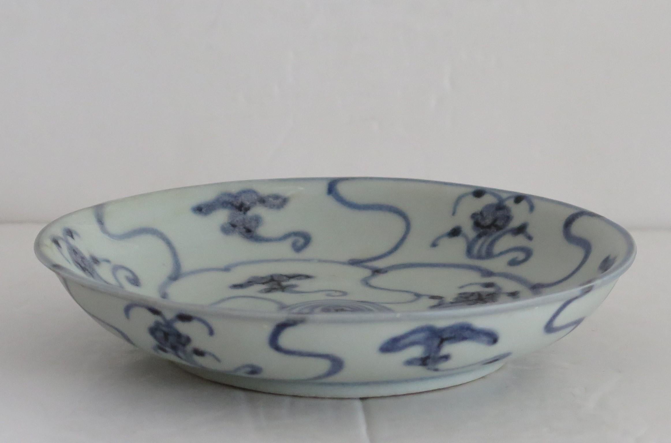 19th C Chinese Porcelain Blue & White Saucer Bowl Tek Sing Shipwreck, Ca 1820 In Good Condition In Lincoln, Lincolnshire