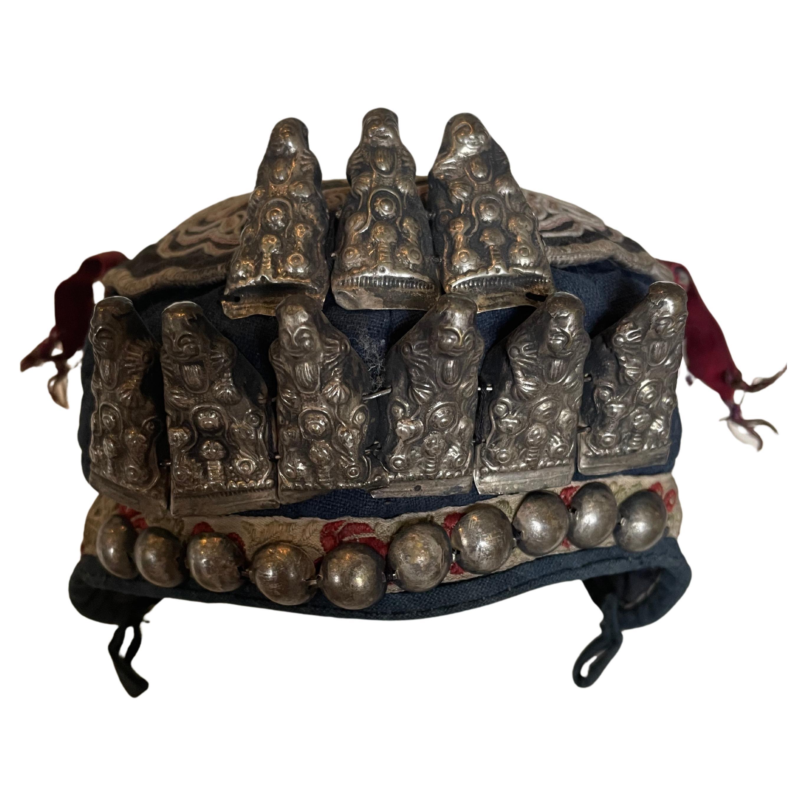 19th c. Chinese Qing Dynasty Children's Hat