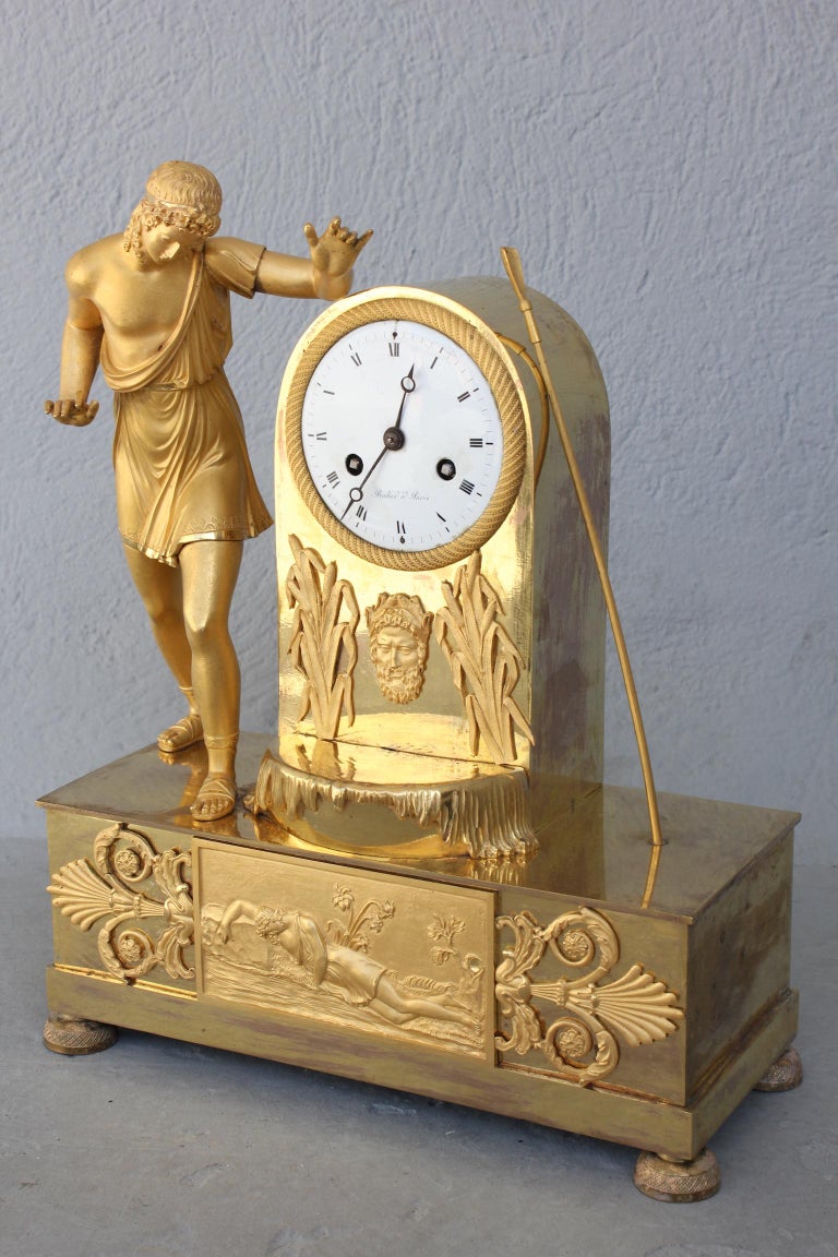 19th Century Clock Representing a Roman Empire Period For Sale at 1stDibs