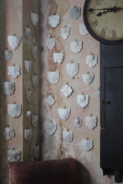19th C Collection of Carved Marble Shields Architectural Elements Country House