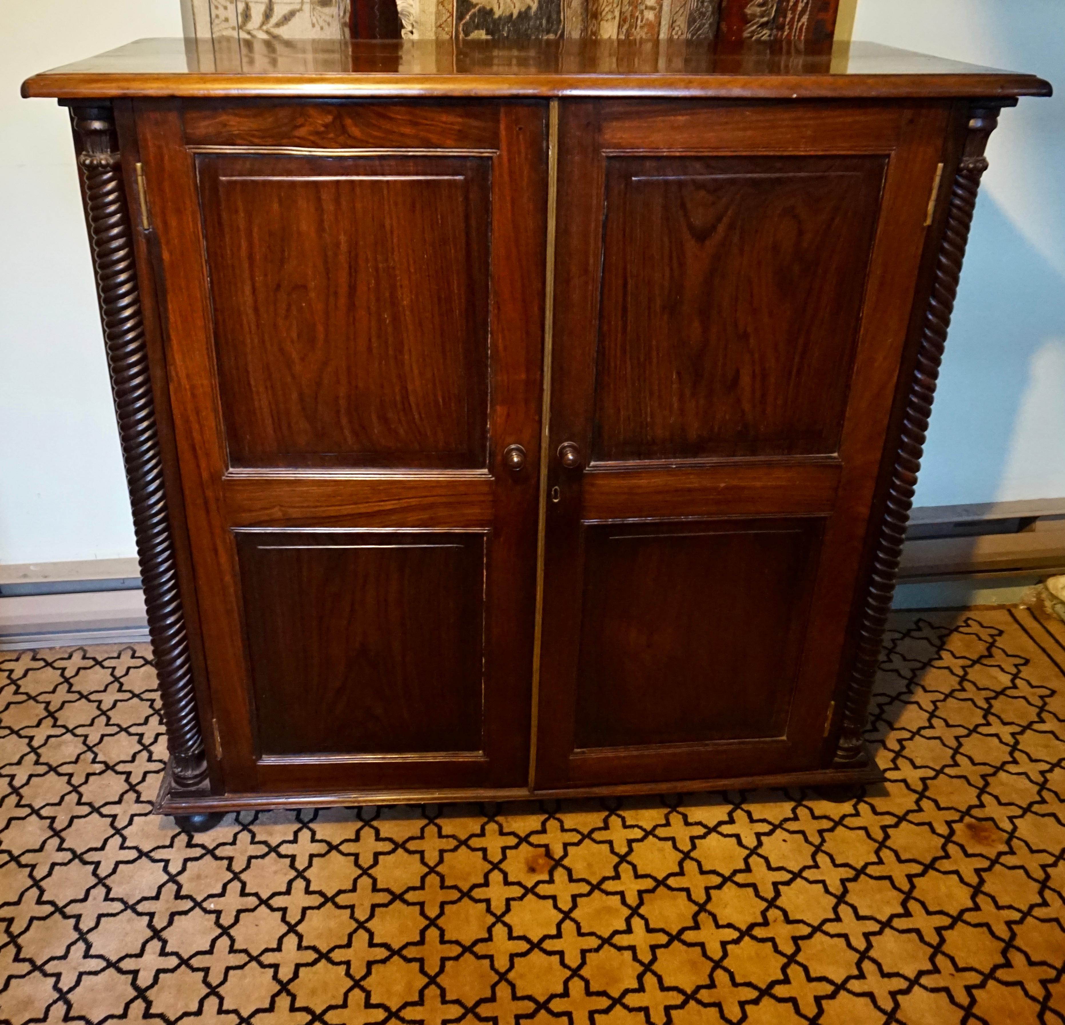 antique linen cabinet