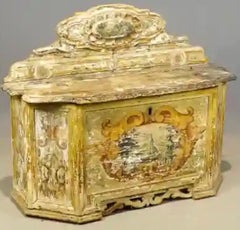 19th C Continental Lift Top Chest