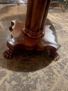 19th c. Continental Oval Walnut Center Table