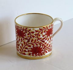 Copelands Porcelain Coffee Can Hand Painted and with T Goode of London Mark