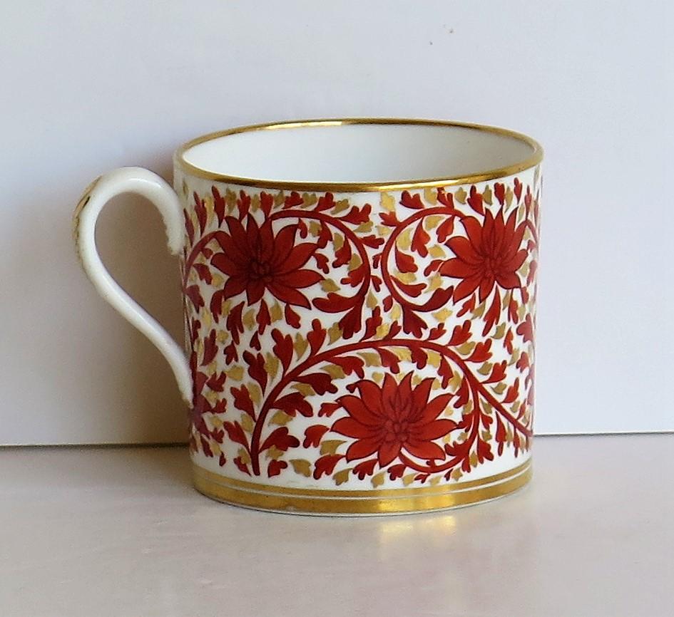 Chinoiserie Copelands Porcelain Coffee Can Hand Painted and with T Goode of London Mark
