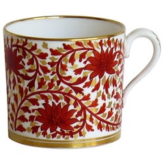 Copelands Porcelain Coffee Can Hand Painted and with T Goode of London Mark