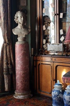 19th C Country House Library Plaster Bust of Composer Pianist Felix Mendelssohn