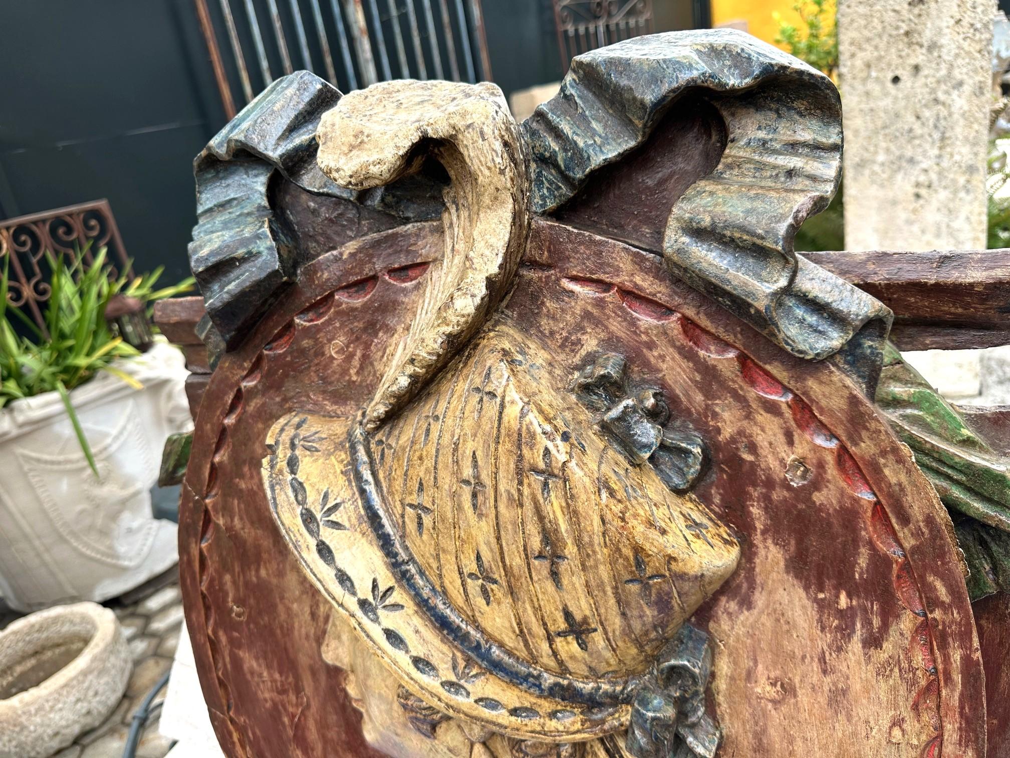 A.I.C. Medaglione a forma di chiatta Marittima Maria Legno Londra Placca d'Arte Antiques in vendita 6