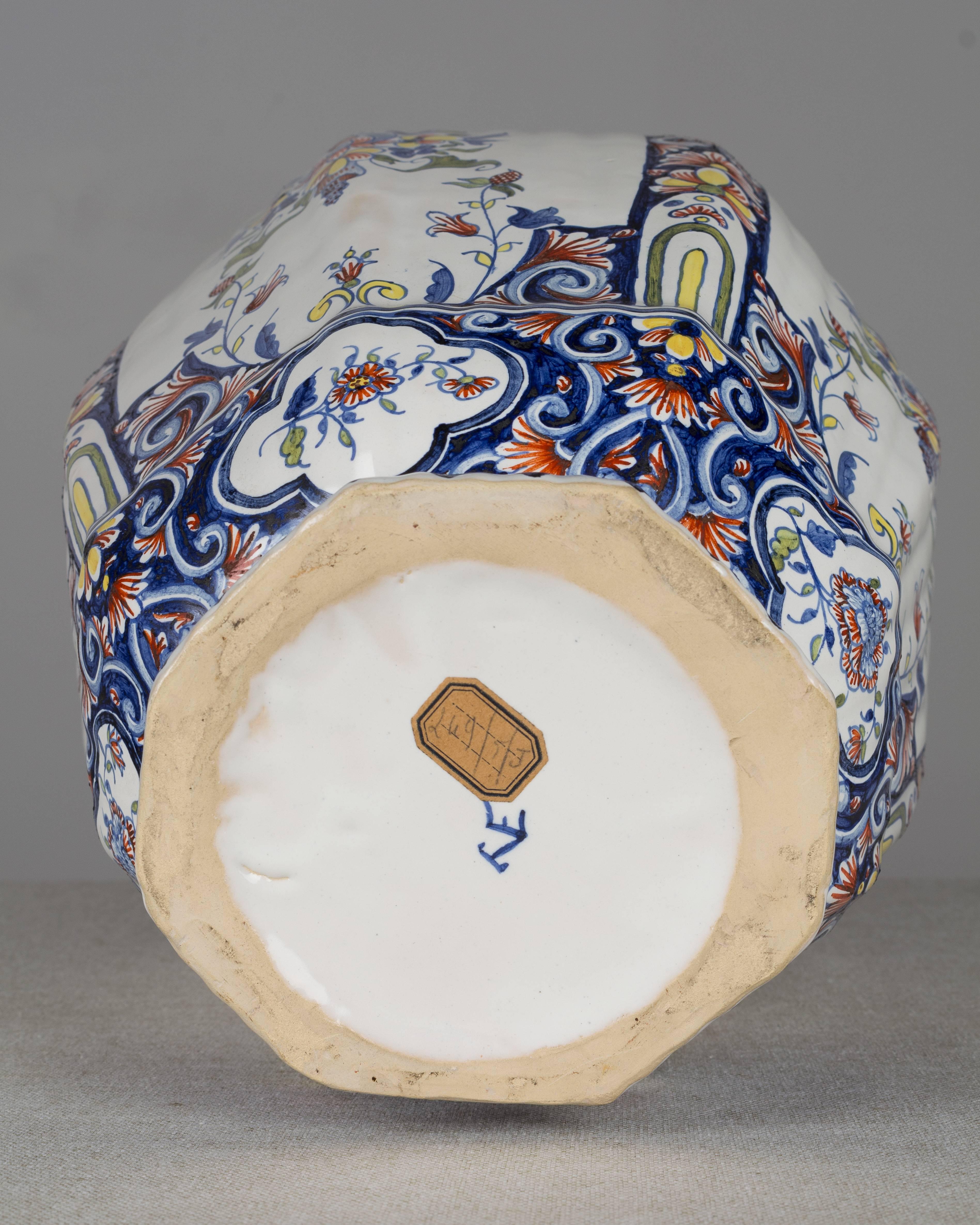 19th Century Delft Faience Ginger Jar 6