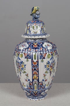 19th Century Delft Faience Ginger Jar