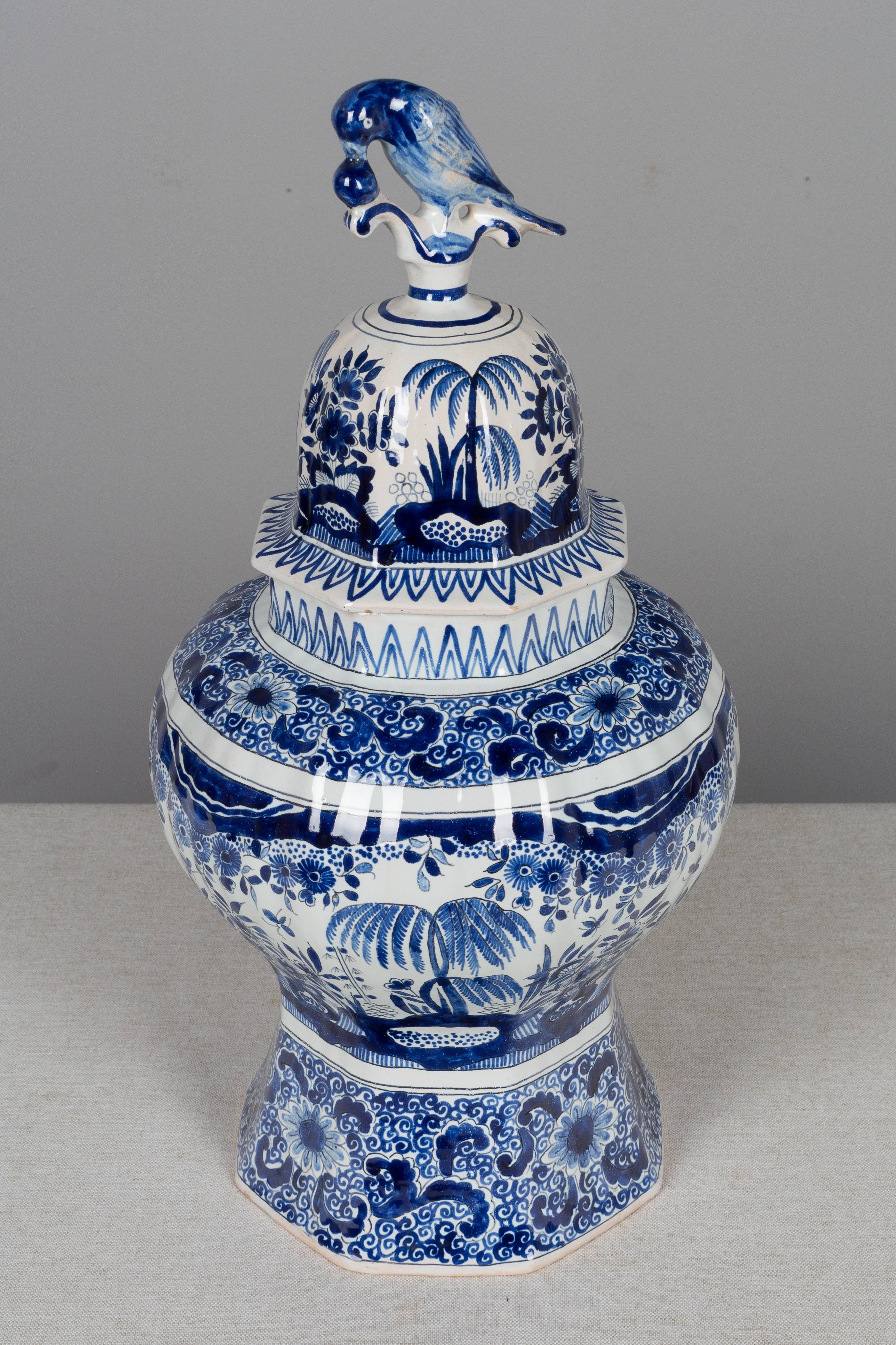 19th Century Delft Faience Ginger Jar 3