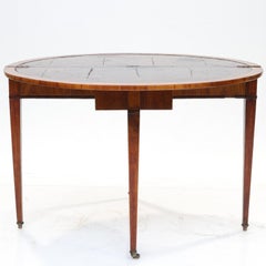 19th Century Demi-Lune Flip Top Console