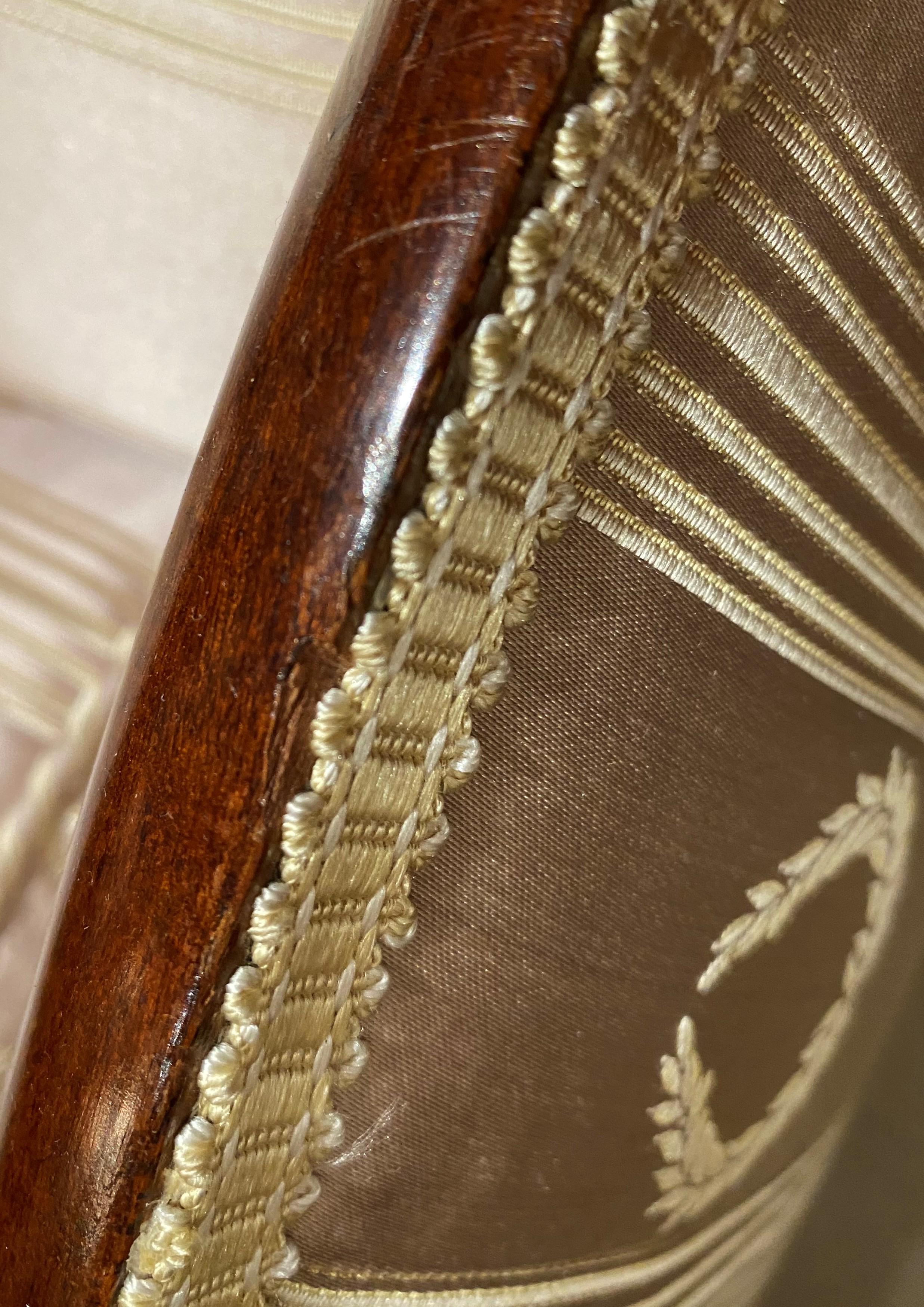 19th C Diminutive Classical Mahogany Recamier with Gilt Eagle & Claw Feet 5