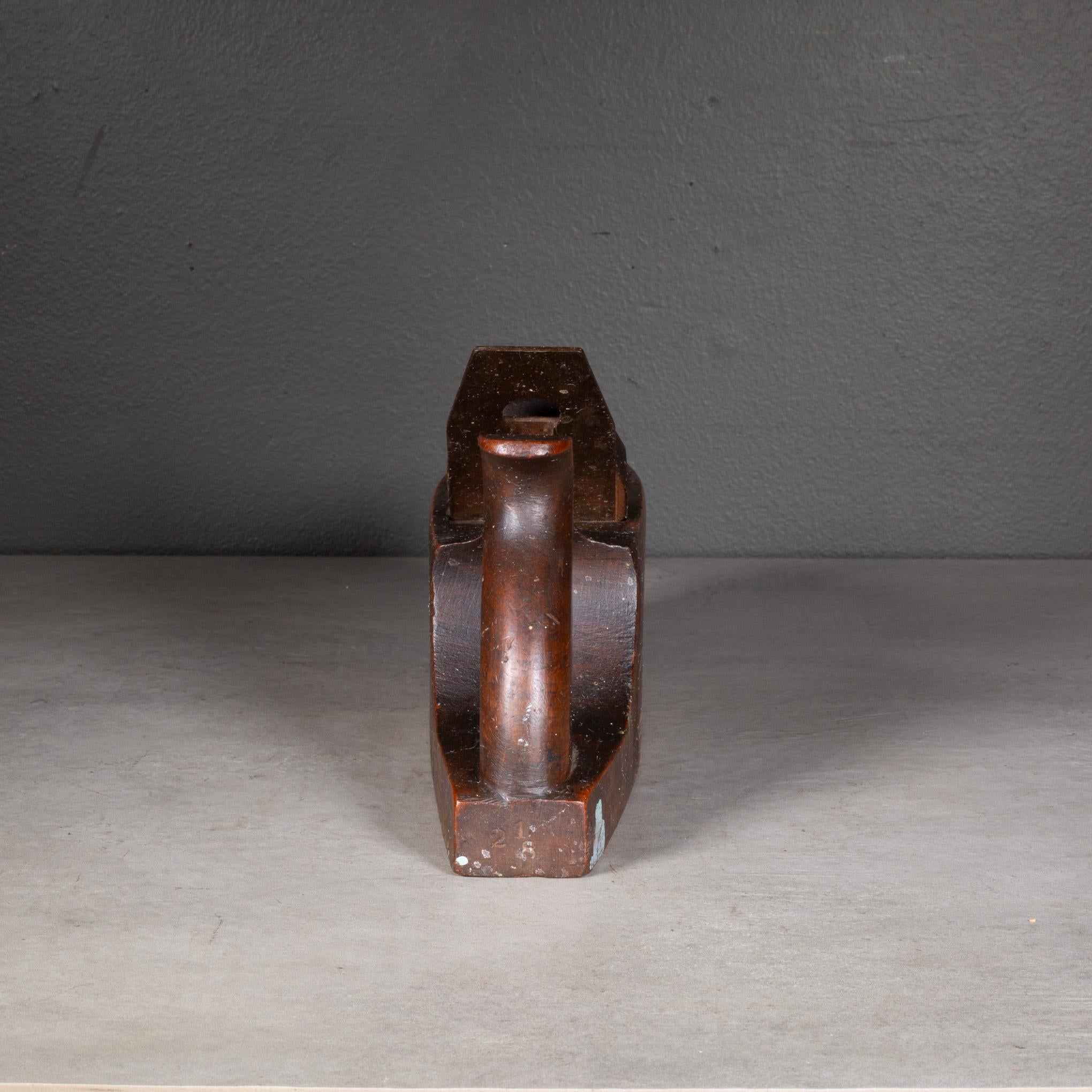 19e s. D.R. Barton Smooth Coffin Plane c.1832 Bon état - En vente à San Francisco, CA