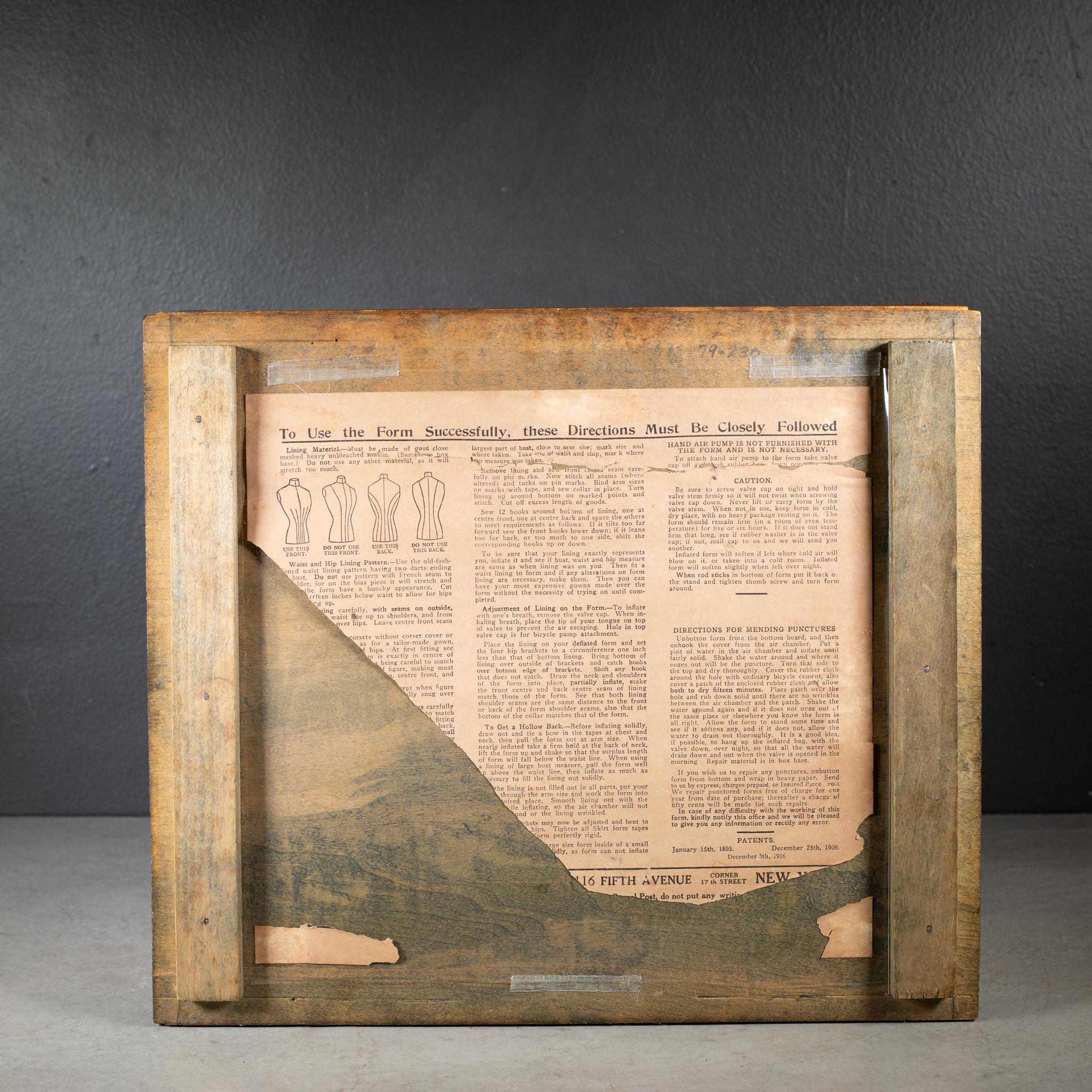 siglo XIX Maniquí hinchable de modista c.1895 en venta 7