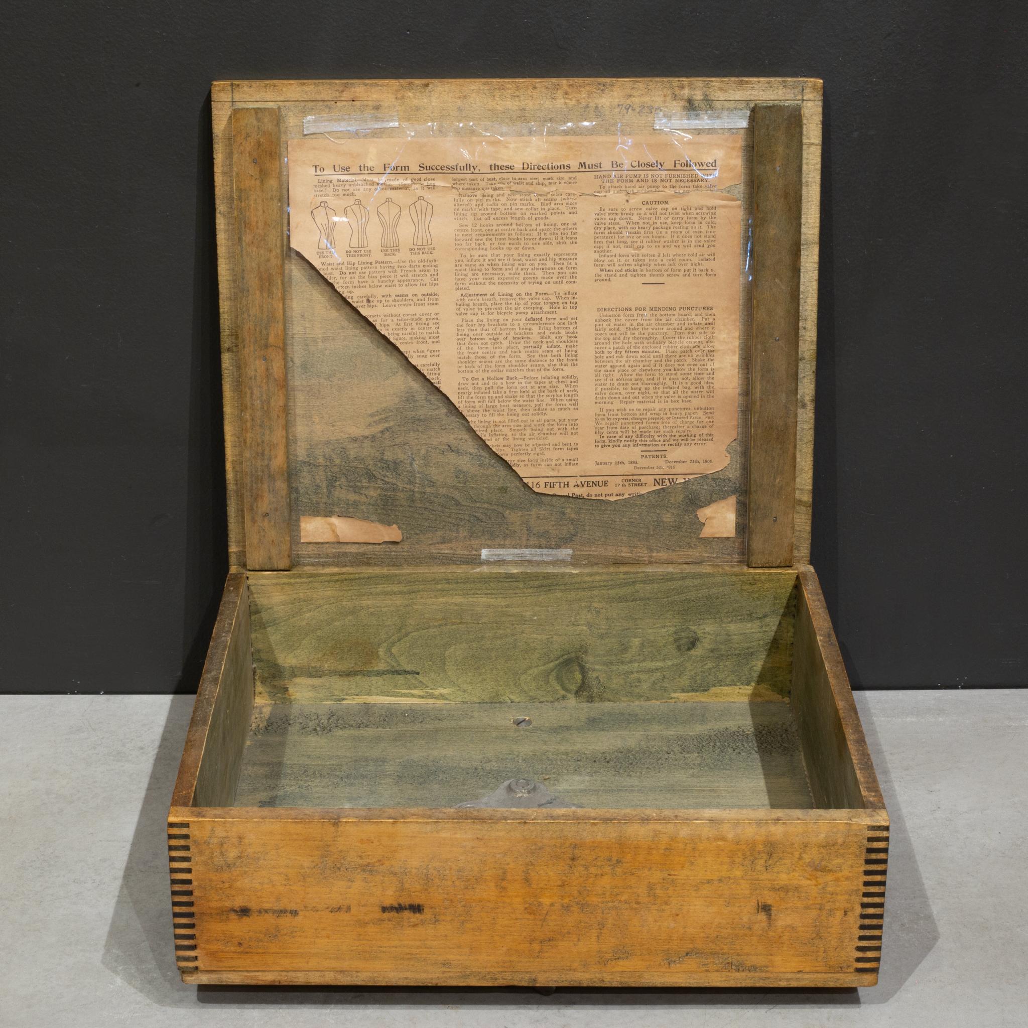 siglo XIX Maniquí hinchable de modista c.1895 en venta 3