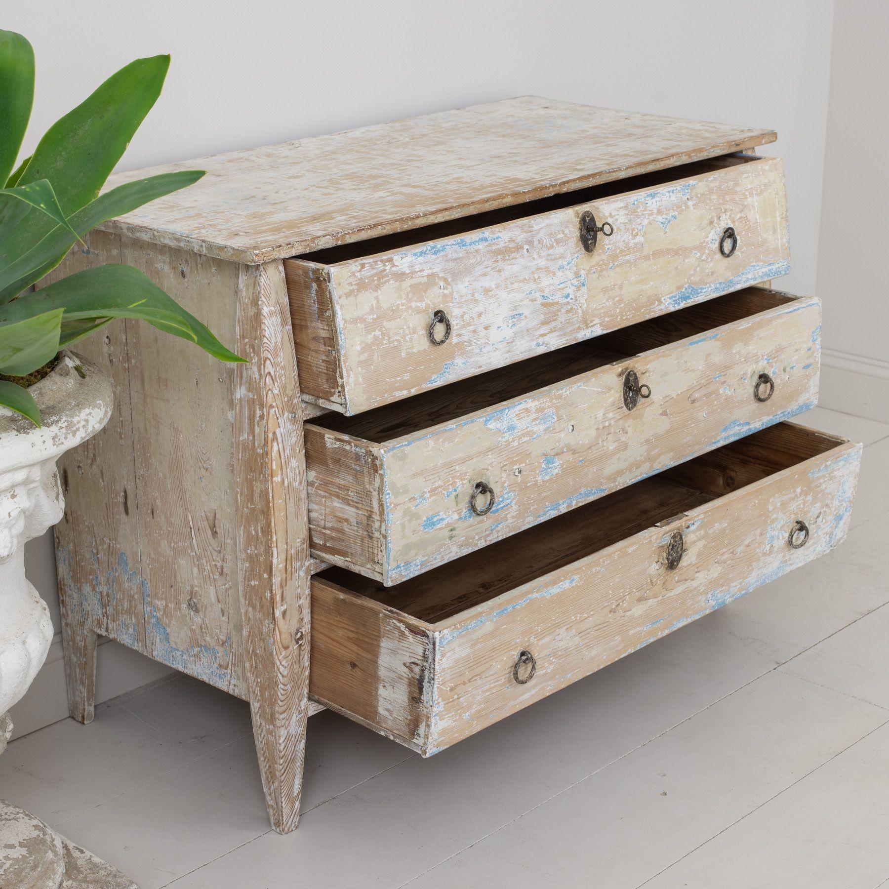 19th c. Dutch Bombay Commode in Original Paint For Sale at 1stDibs