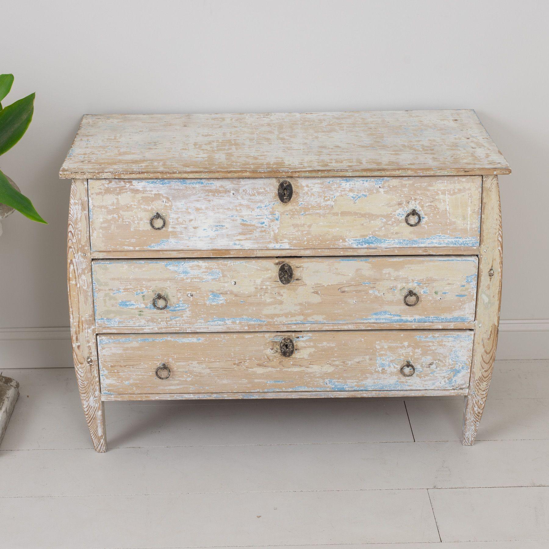 19th c. Dutch Bombay Commode in Original Paint For Sale 12