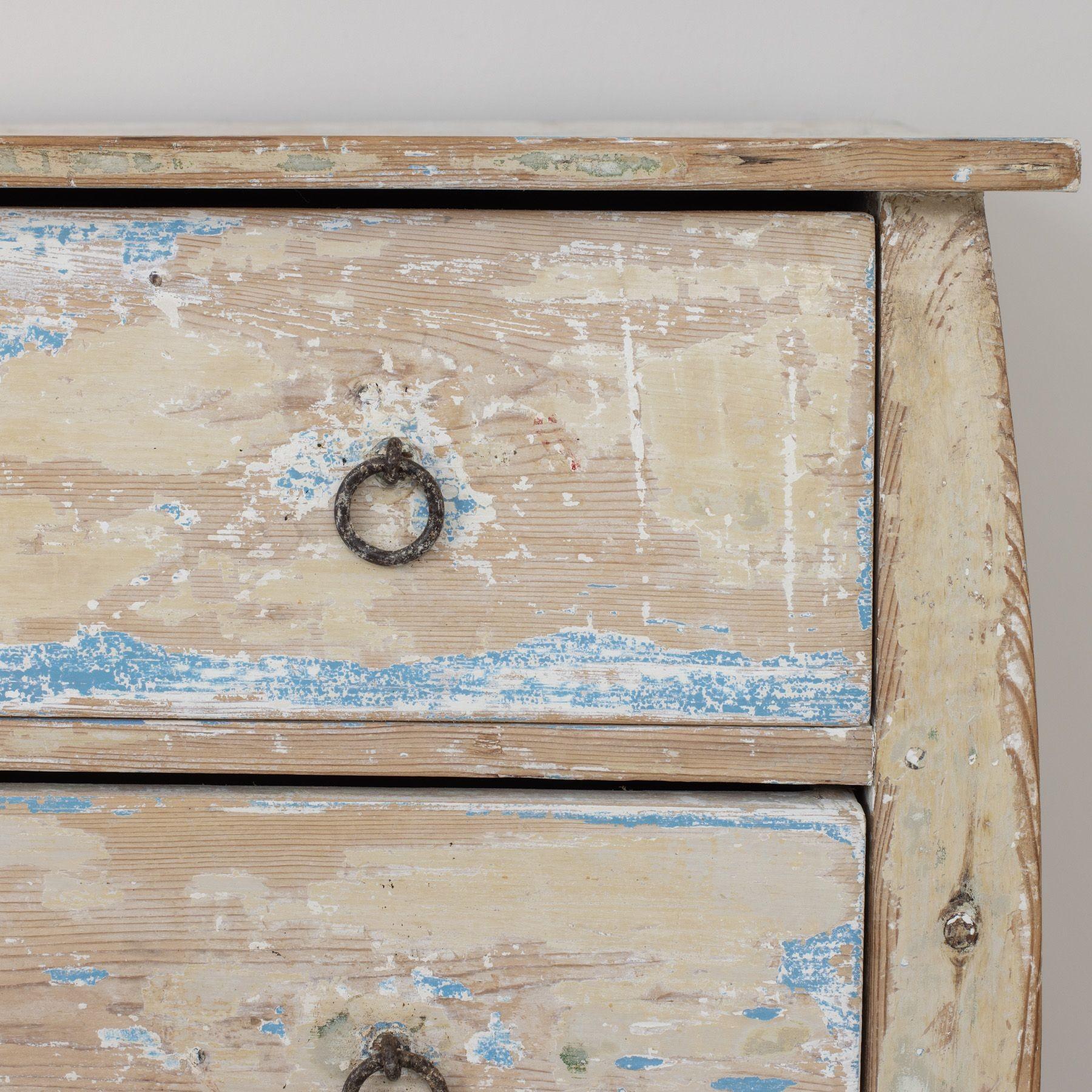 19th c. Dutch Bombay Commode in Original Paint For Sale 14