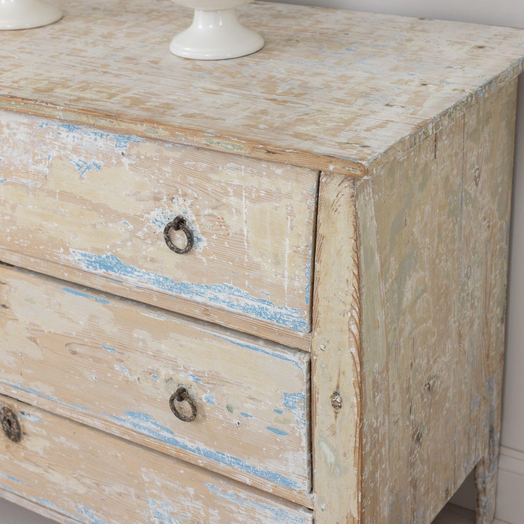 19th c. Dutch Bombay Commode in Original Paint For Sale 2