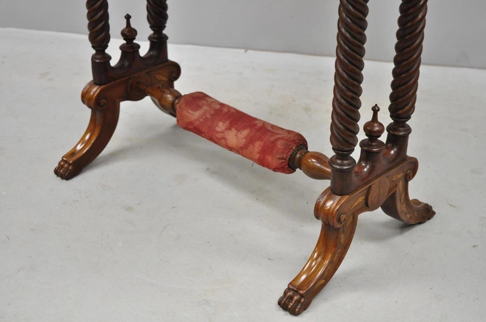A.C. I.C. Regency Style Drop Leaf Sewing Stand Side End Table en vente 1