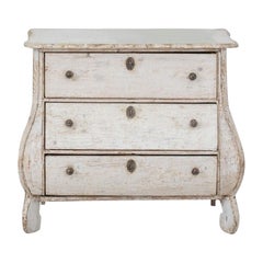 XIX sec. Commode / Cassettiera Bombay dipinta originale olandese