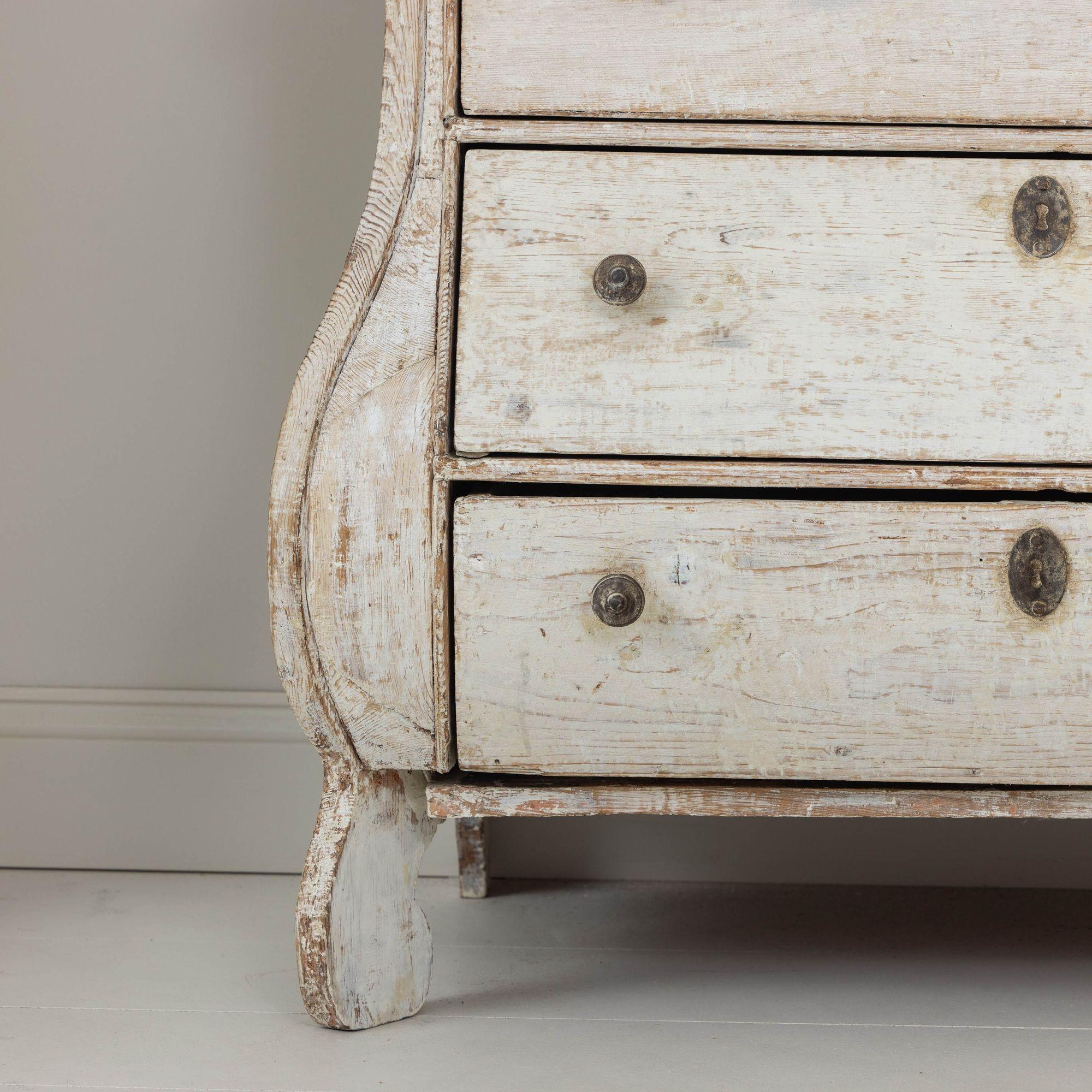 Wood 19th c. Dutch Painted Commode For Sale