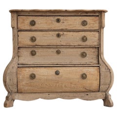 19th Century Dutch Rococo Bombay Commode in Original Patina