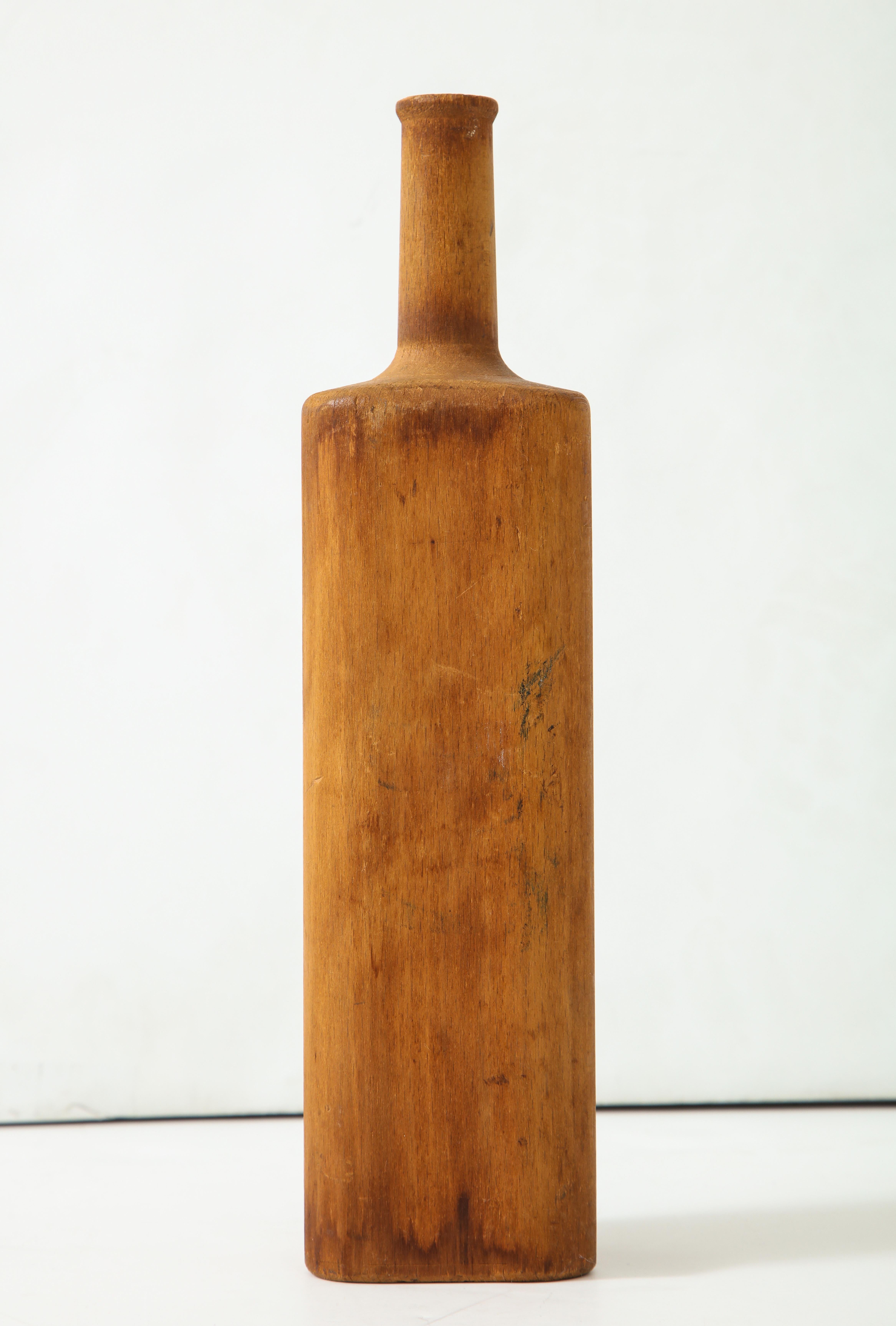Französische Glasflaschenform des 19. bis frühen 20. Jahrhunderts (Holz) im Angebot