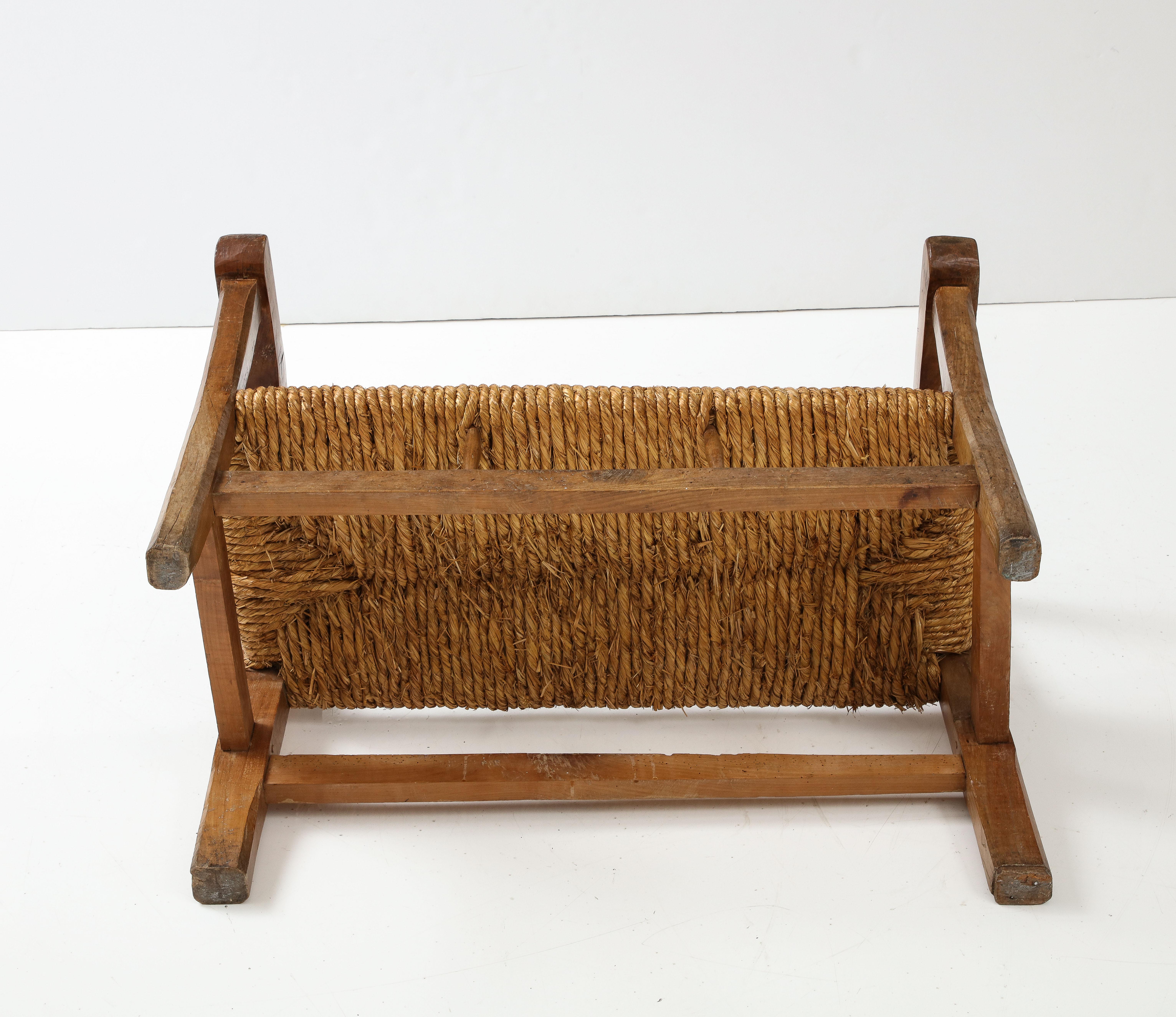 19th C., early 20th C. French Solid Walnut Bench 9