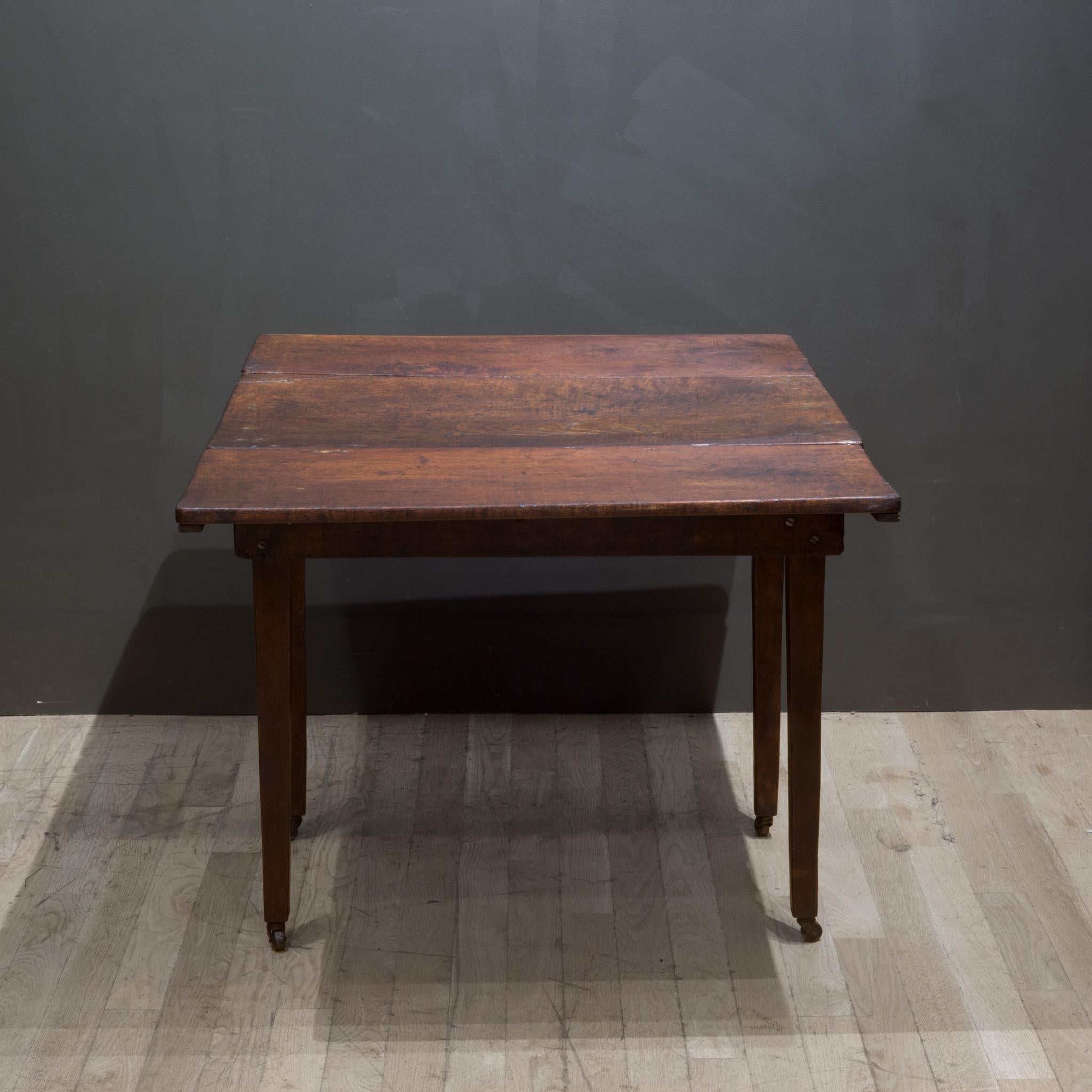 19th C./Early 20th C. Rustic Drop Leaf Dining Table / Console, C.1880-1920 2