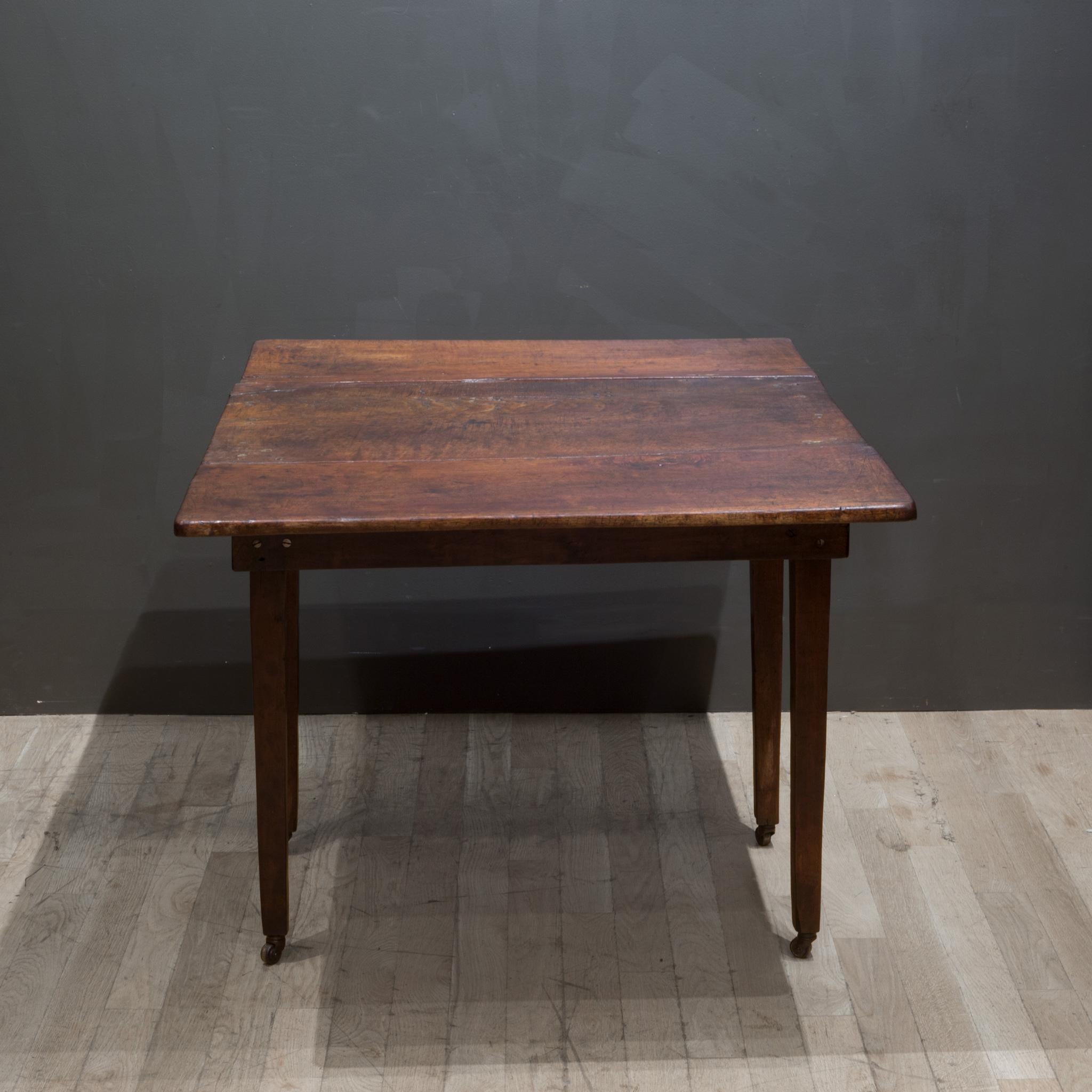19th C./Early 20th C. Rustic Drop Leaf Dining Table / Console, C.1880-1920 4