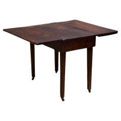19th C./Early 20th C. Rustic Drop Leaf Dining Table / Console, C.1880-1920